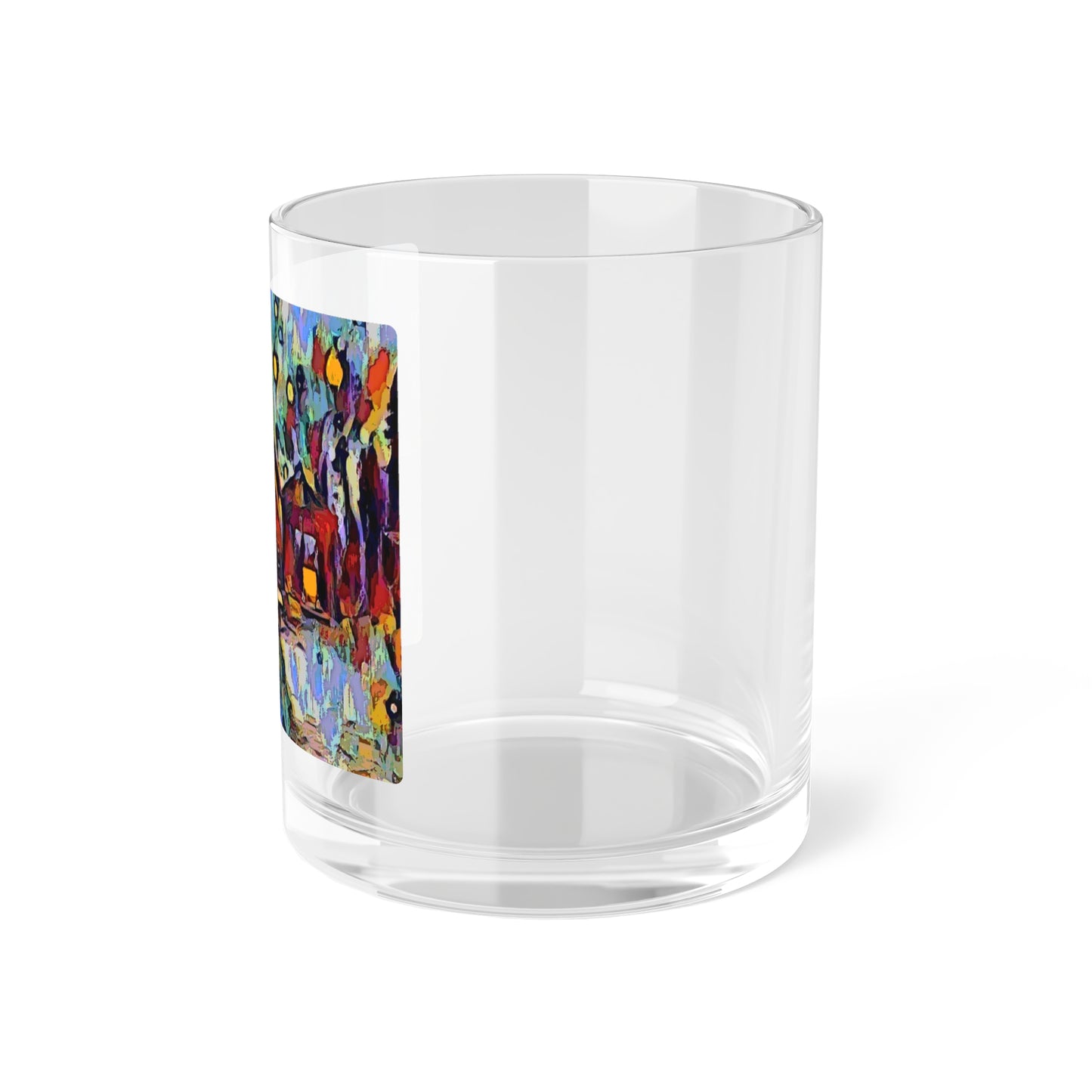 Bar Glass ... A Very Abstract "Mountain Winter Scene" ... Original Works. Copyright Phot's Photo_LODA: Les Objets D'Art. December 2023 ...