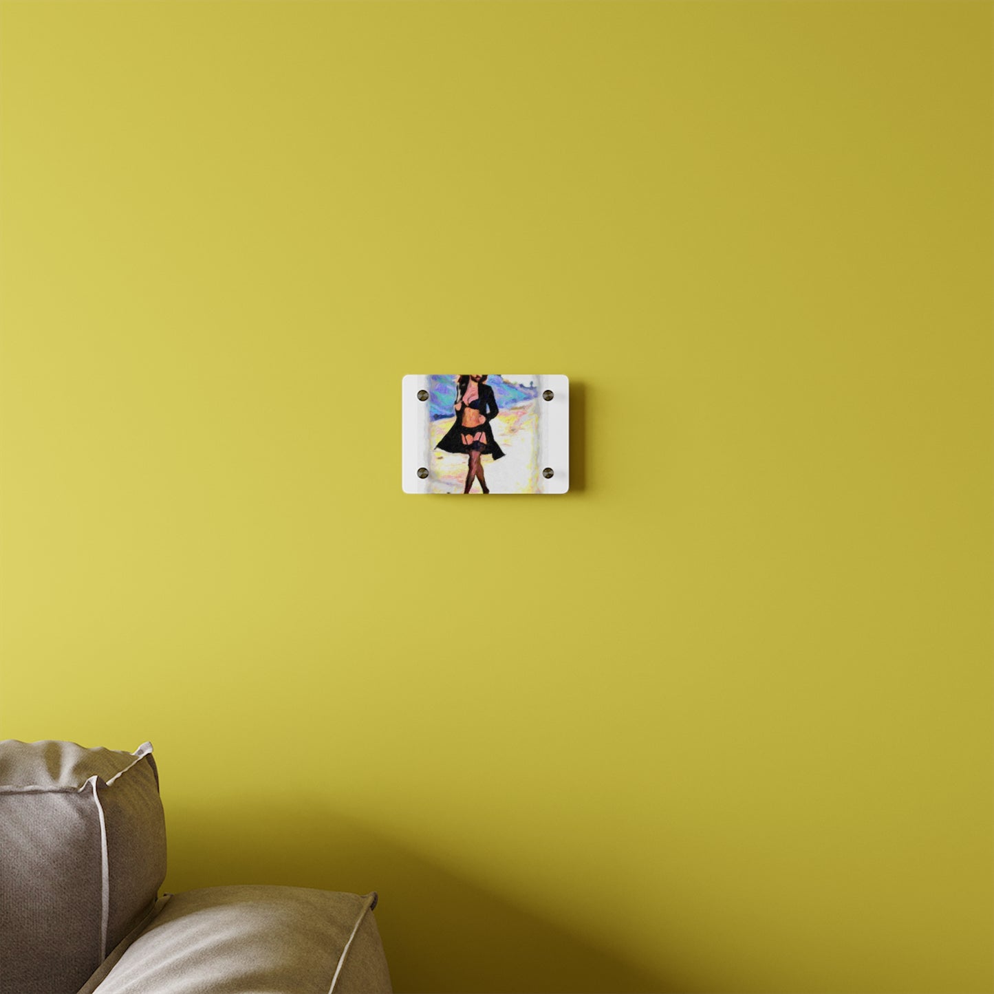 Acrylic Wall Art Panels ... The Low Spark of High_HEELED_Boys ... 'Garterbelt & Bra Inclusive!' ... Original Works ...