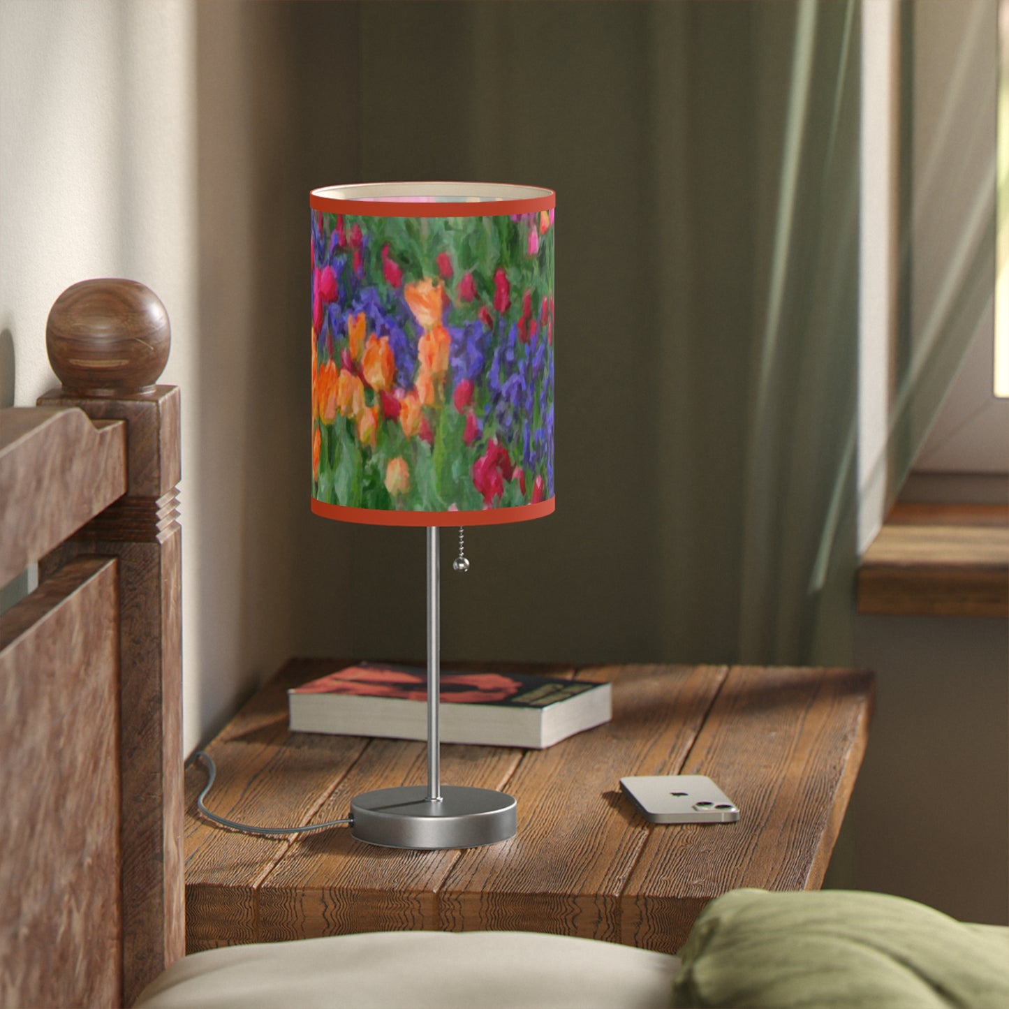 Lamp on a Stand, US|CA plug ... Skagit Valley Tulips ... Skagit Valley, Washington ... Family Archives ... Original Works ... Circa 1980's ...