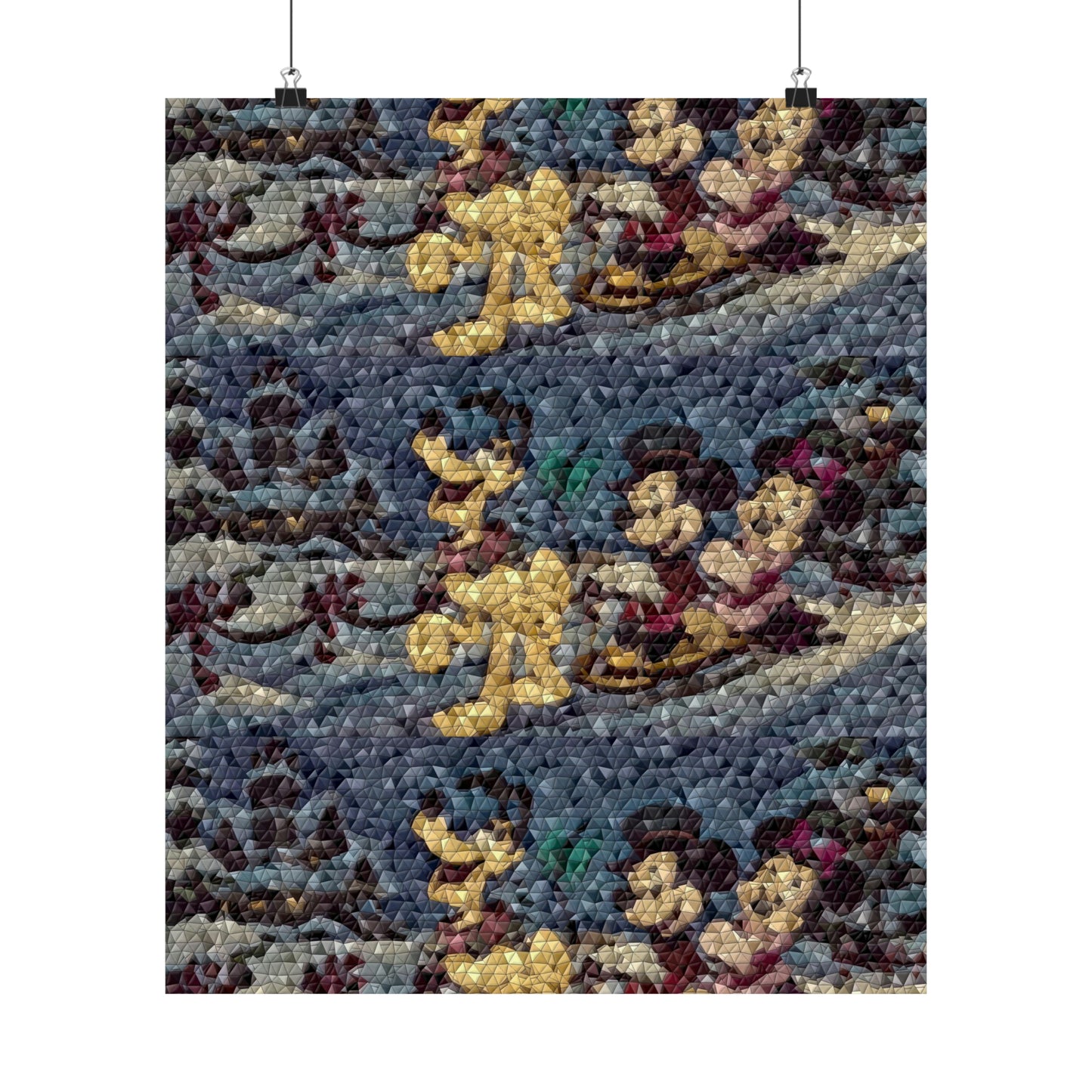 Matte Vertical Posters ... Mickey_N_Minnie Mouse & Pluto ... "A Winter Sleigh Ride" ... Original Works. Winter 2023 ...