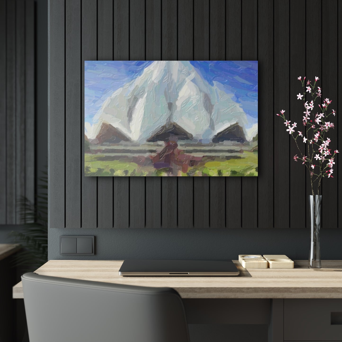 Acrylic Prints ... Bahai'i-House-Of-Worship ... "New Delhi's World-Famous Lotus Temple" ... Original Works ...  Delhi, India: Circa 2003-2007 ...