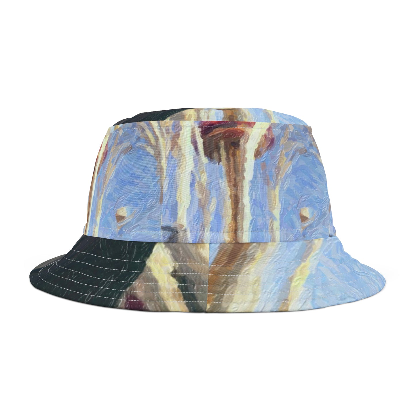 Bucket Hat (AOP) ... Century 21 ... Seattle World's Fair: 1962 ... "Space Needle & Pacific Science Center Arches ..." ... Family Archival Photo ... Original Works ...