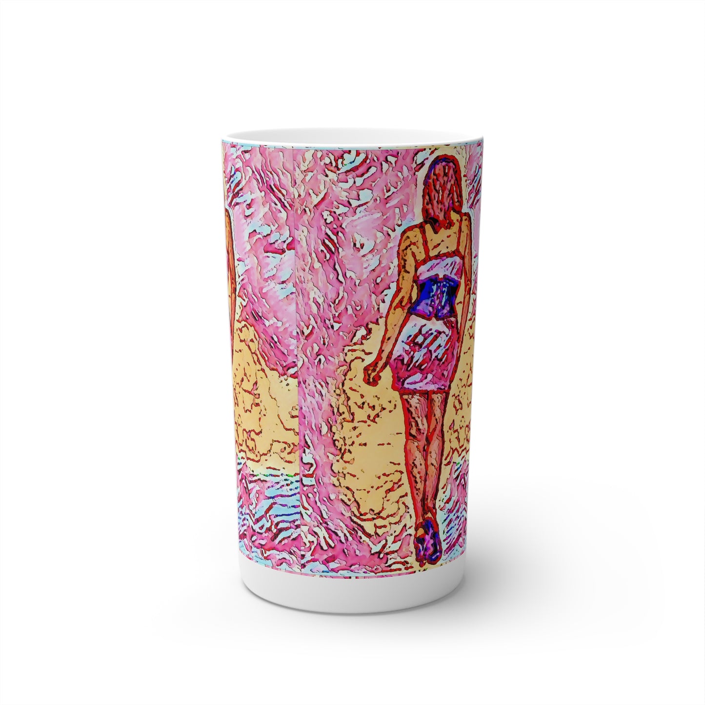 Conical Coffee Mugs (3oz, 8oz, 12oz) ...  I'll Walk 'A-Hundred-Miles' In Stilettos ... Original Works ... June 2023. Central Idaho, USA ...