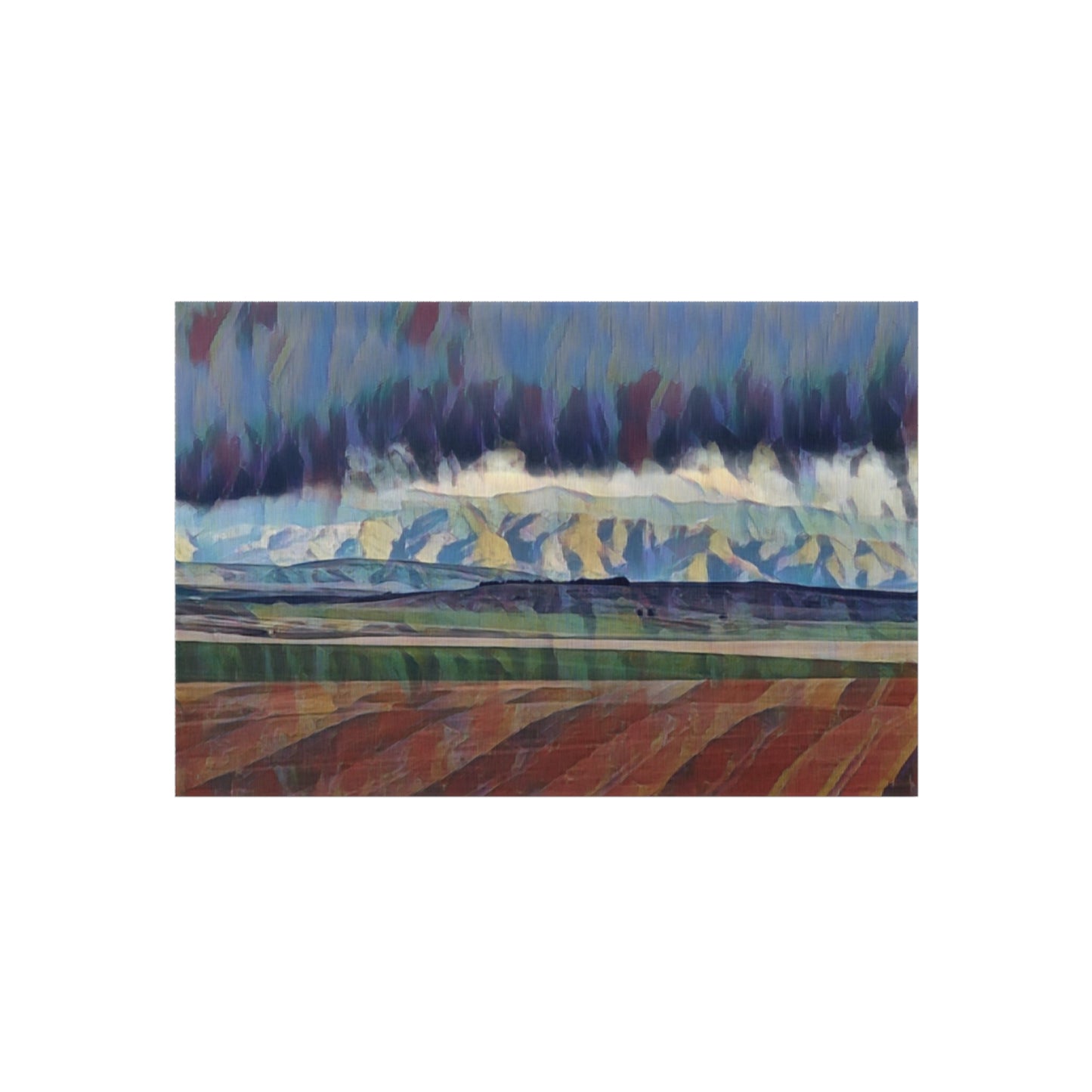 Outdoor Rug ... On-The-Prairie .. "The Storm Is Brewing" ... Central Idaho: November 2023 ... Original Works  ...