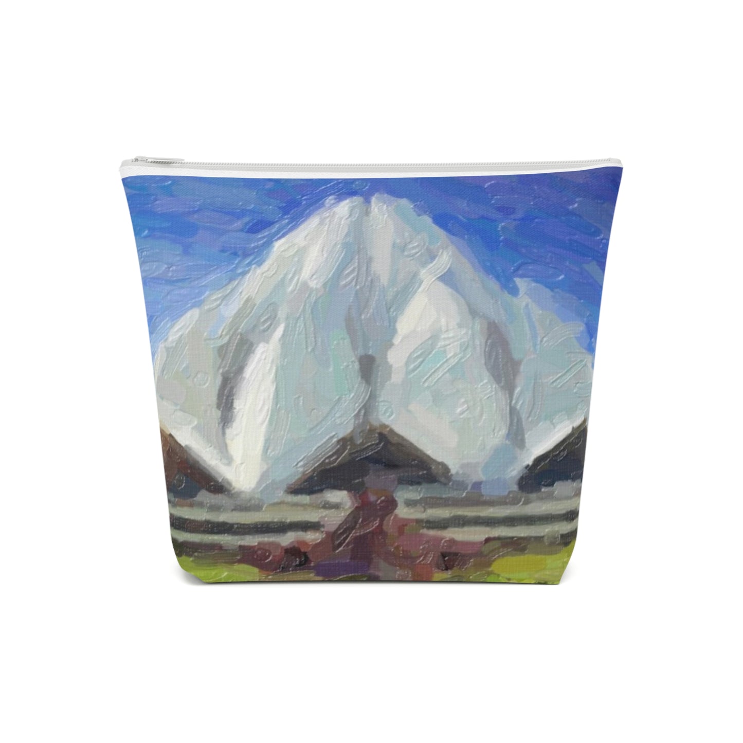 Cotton Cosmetic Bag ... Bahai'i-House-Of-Worship ... "New Delhi's World-Famous Lotus Temple" ... Original Works ... Delhi, India: Circa 2003-2007 ...