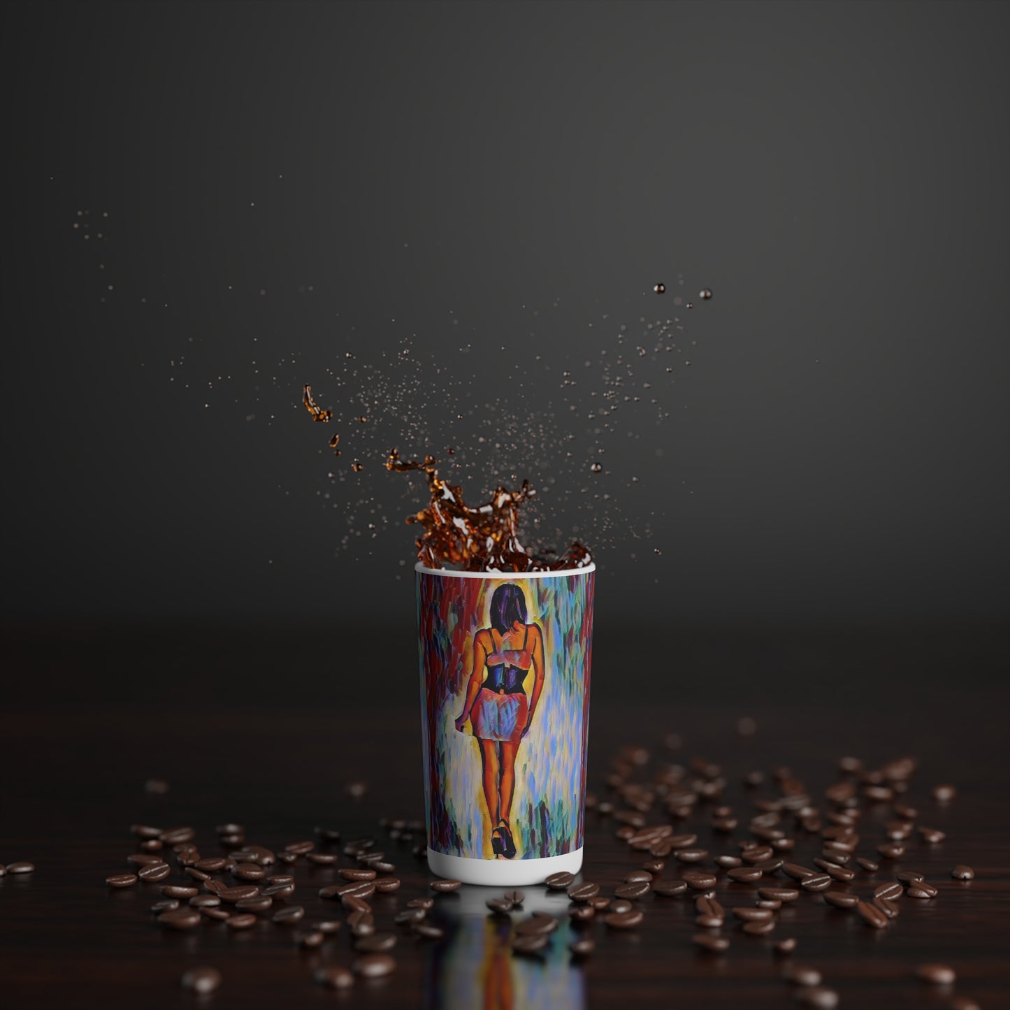 Conical Coffee Mugs (3oz, 8oz, 12oz) ...  I'll Walk 'A-Hundred-Miles' In Stilettos ... Original Works ... June 2023. Central Idaho, USA ...