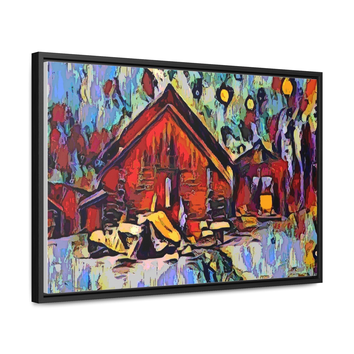 Gallery Canvas Wraps, Horizontal Frame ... A Very Abstract "Mountain Winter Scene" ... Original Works. Copyright Phot's Photo_LODA: Les Objets D'Art. December 2023 ...