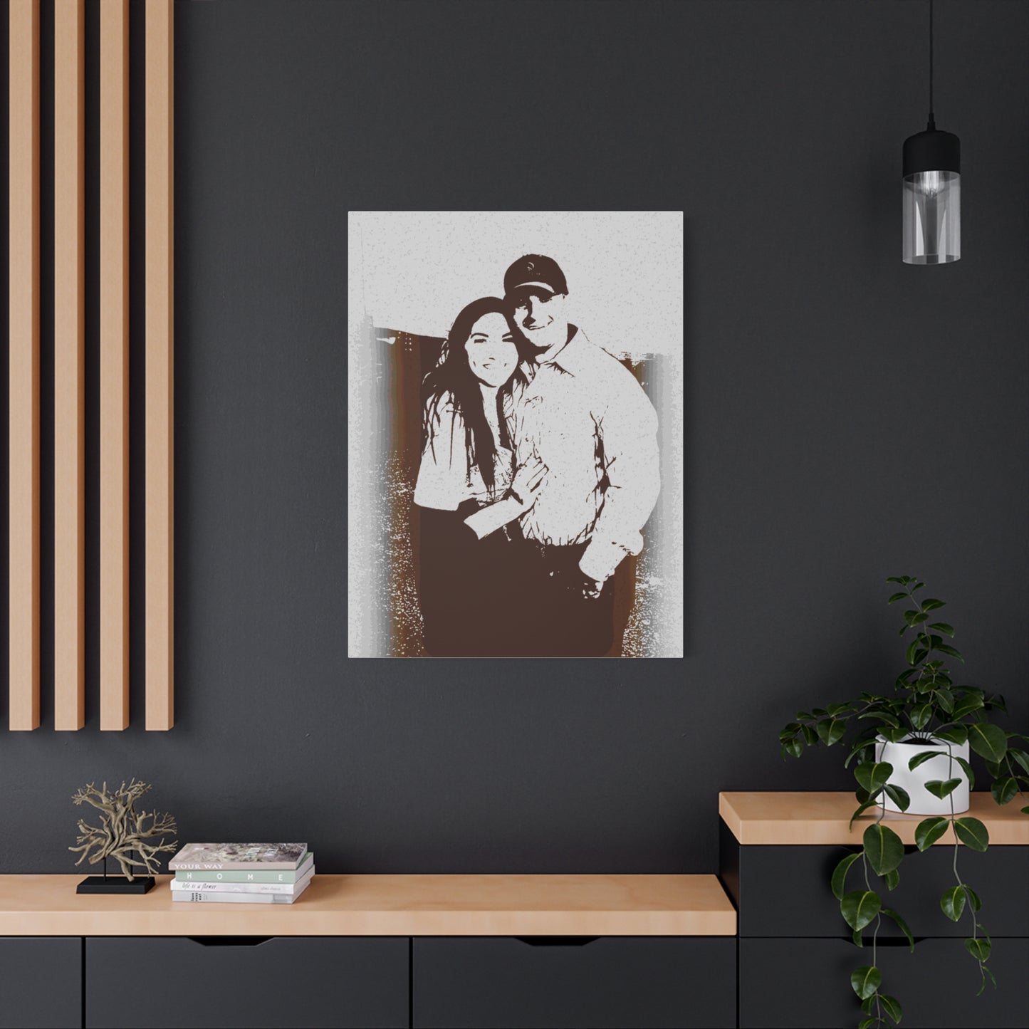 Matte Canvas, Stretched, 1.25" ... "The Best Of Friends" ... Original Works ... December 2023 ... Central Idaho, USA.