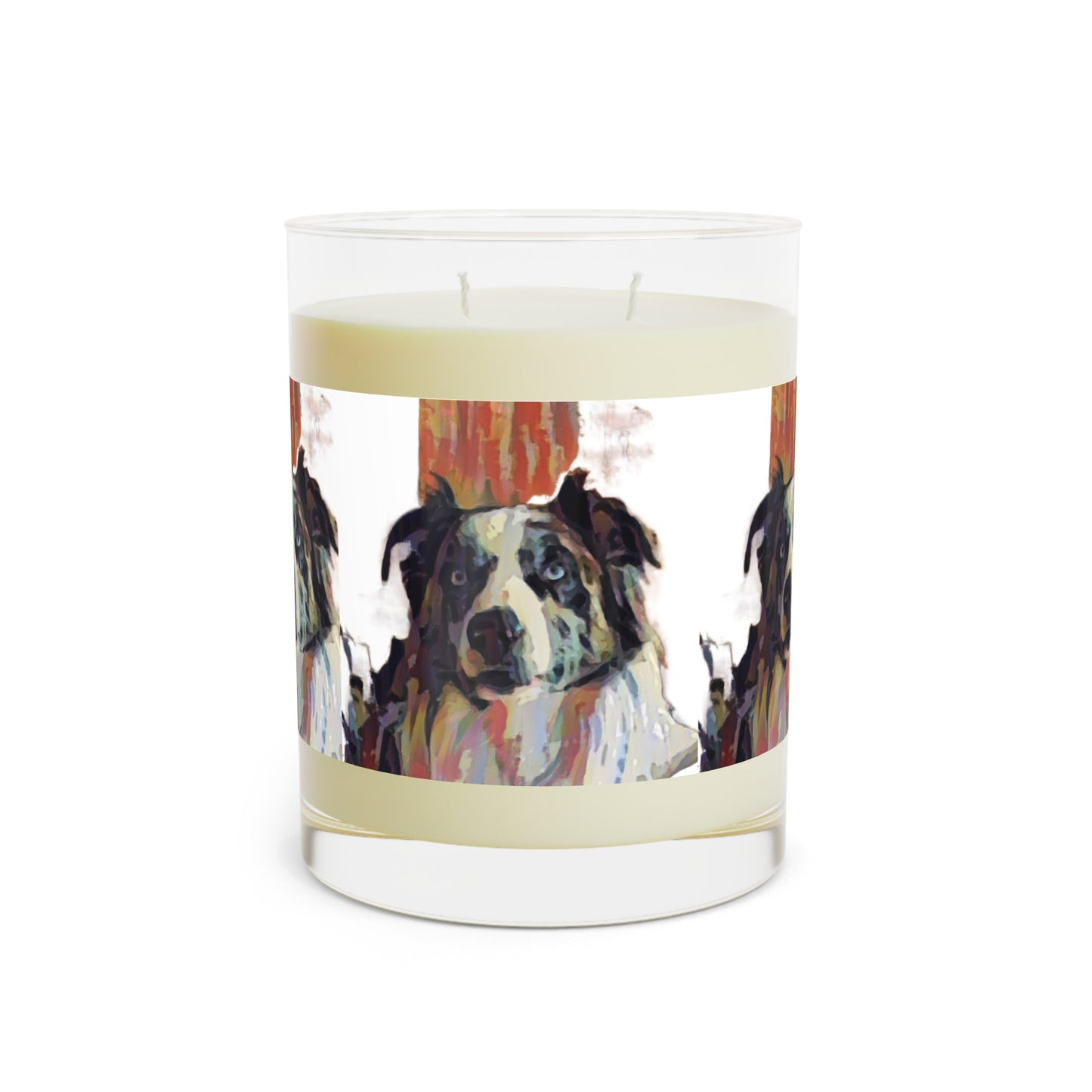 Scented Candle - Full Glass, 11oz ... Ozzy-Hippensteel ... "Don't Cry Now ... Dry-Your-Eyes ... On-The-Wind". Original Works. May 2023.