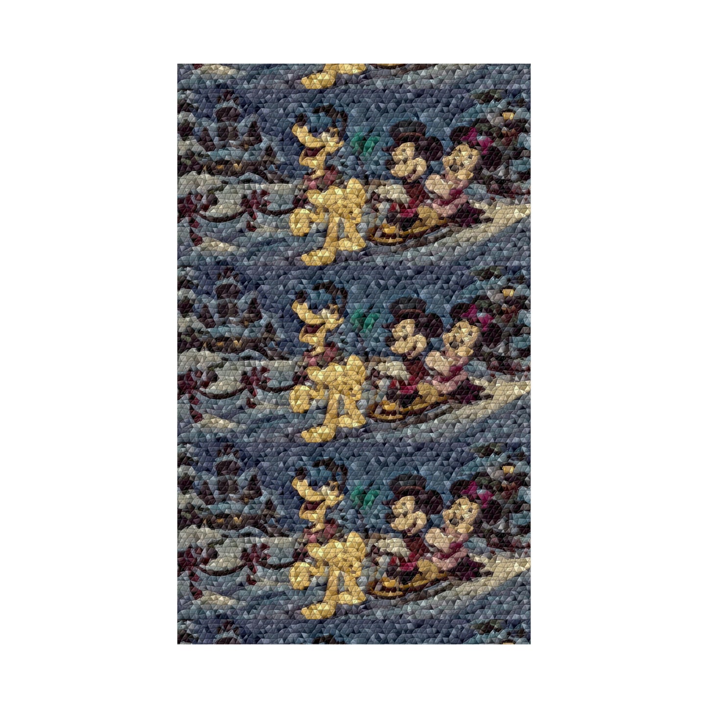 Matte Vertical Posters ... Mickey_N_Minnie Mouse & Pluto ... "A Winter Sleigh Ride" ... Original Works. Winter 2023 ...