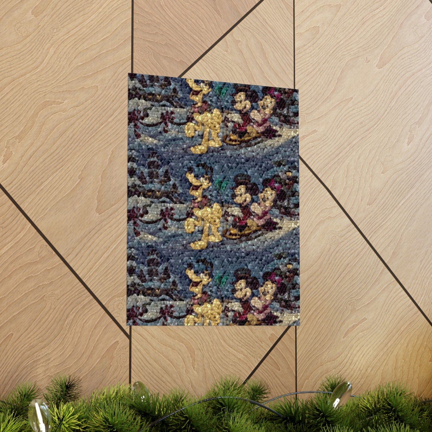 Matte Vertical Posters ... Mickey_N_Minnie Mouse & Pluto ... "A Winter Sleigh Ride" ... Original Works. Winter 2023 ...