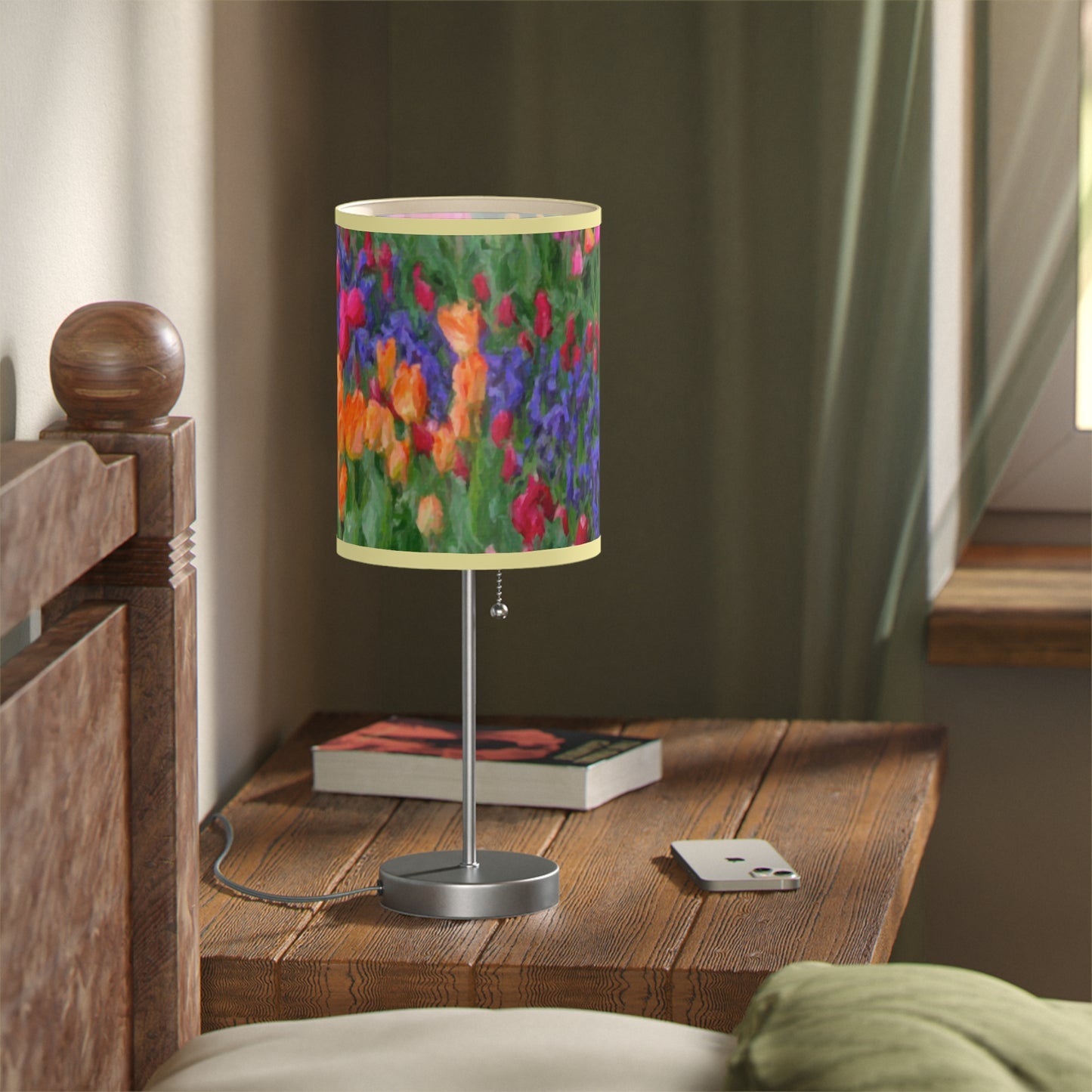 Lamp on a Stand, US|CA plug ... Skagit Valley Tulips ... Skagit Valley, Washington ... Family Archives ... Original Works ... Circa 1980's ...
