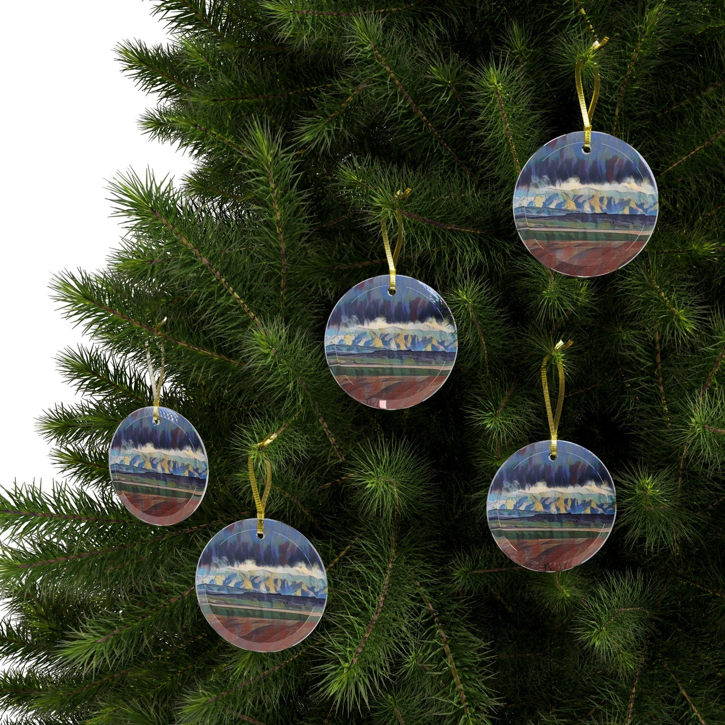 Glass Ornaments ... On-The-Prairie .. "The Storm Is Brewing" ... Central Idaho: November 2023 ... Original Works  ...