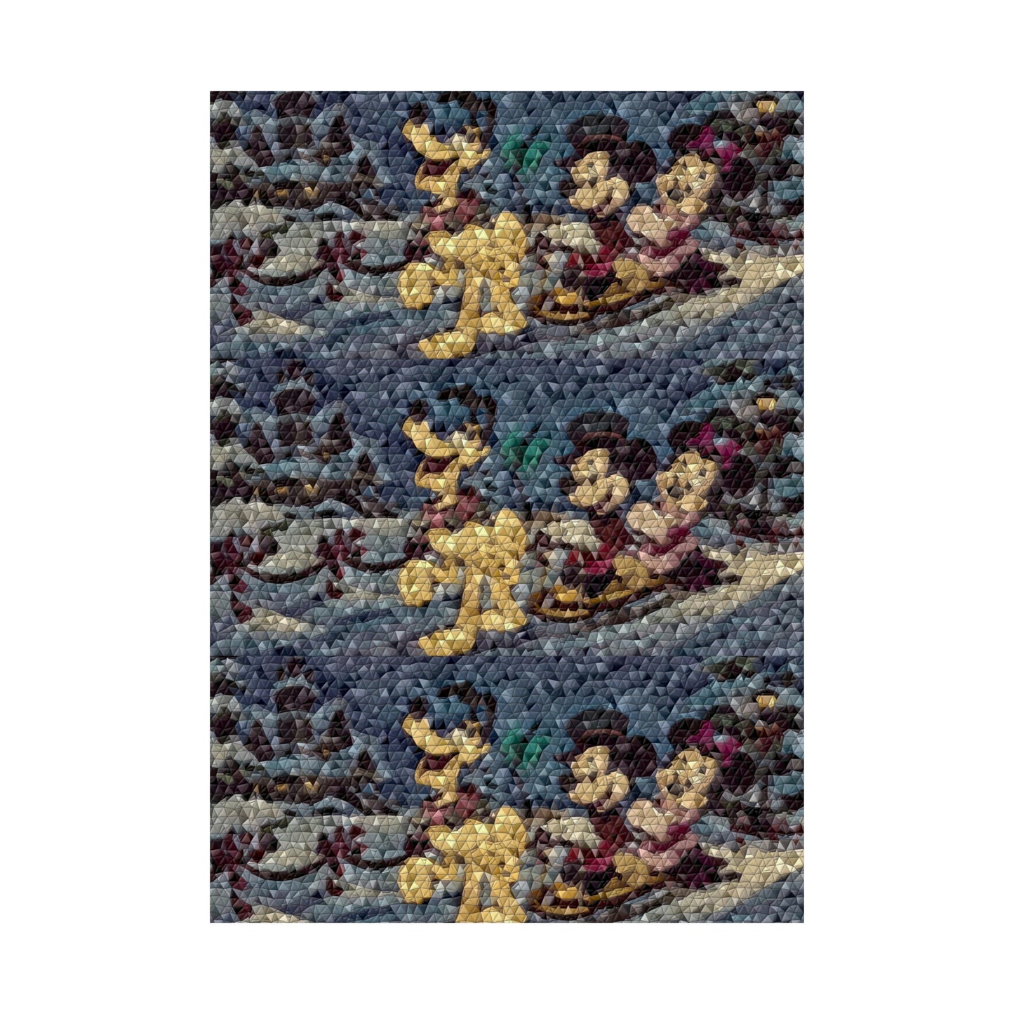 Matte Vertical Posters ... Mickey_N_Minnie Mouse & Pluto ... "A Winter Sleigh Ride" ... Original Works. Winter 2023 ...