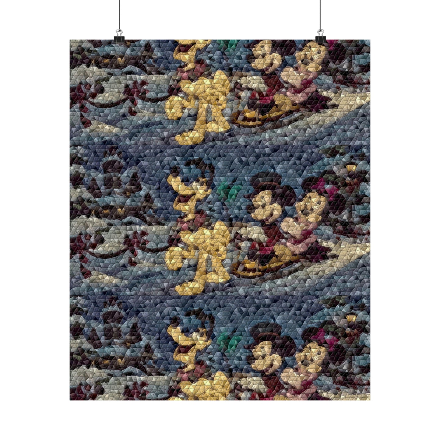 Matte Vertical Posters ... Mickey_N_Minnie Mouse & Pluto ... "A Winter Sleigh Ride" ... Original Works. Winter 2023 ...