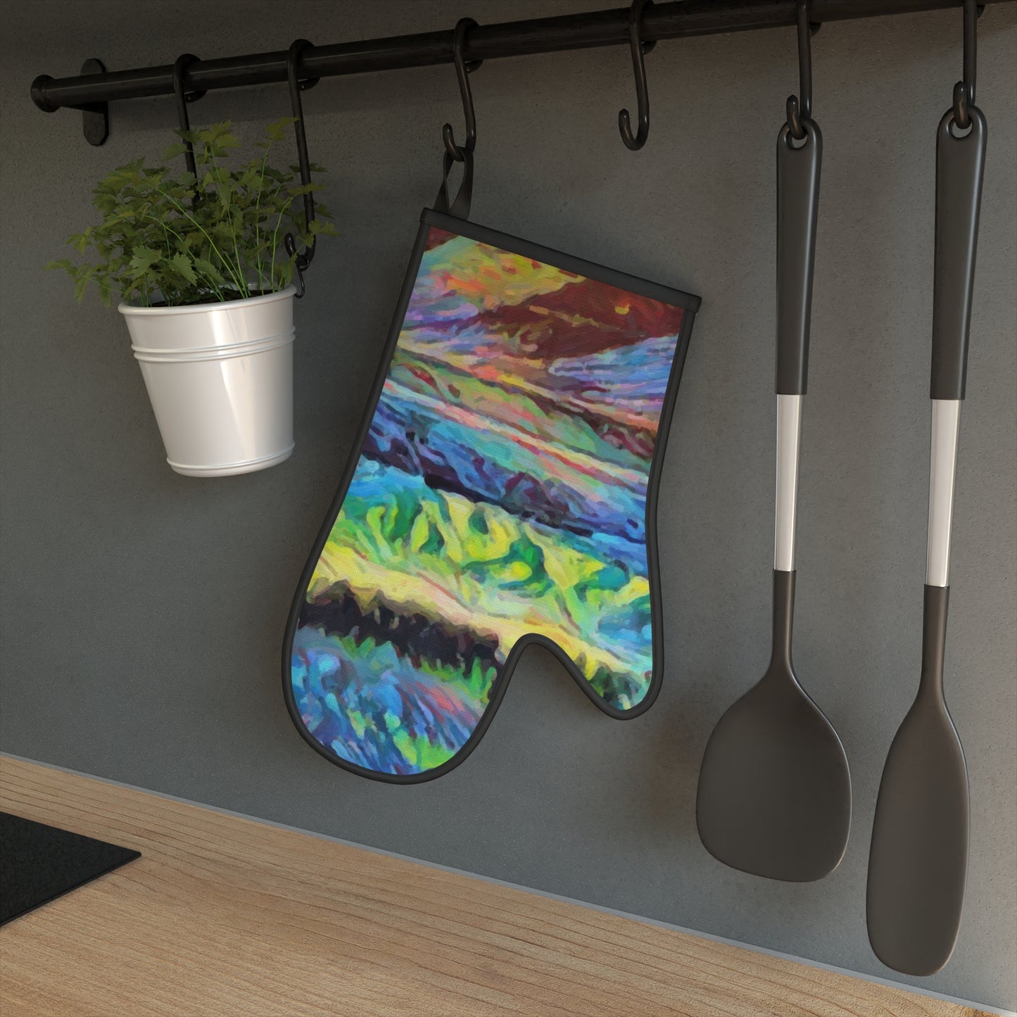 Oven Glove ...  On-The-Prairie .. "The Storm Is Brewing" ... Central Idaho: November 2023 ... Original Works ...