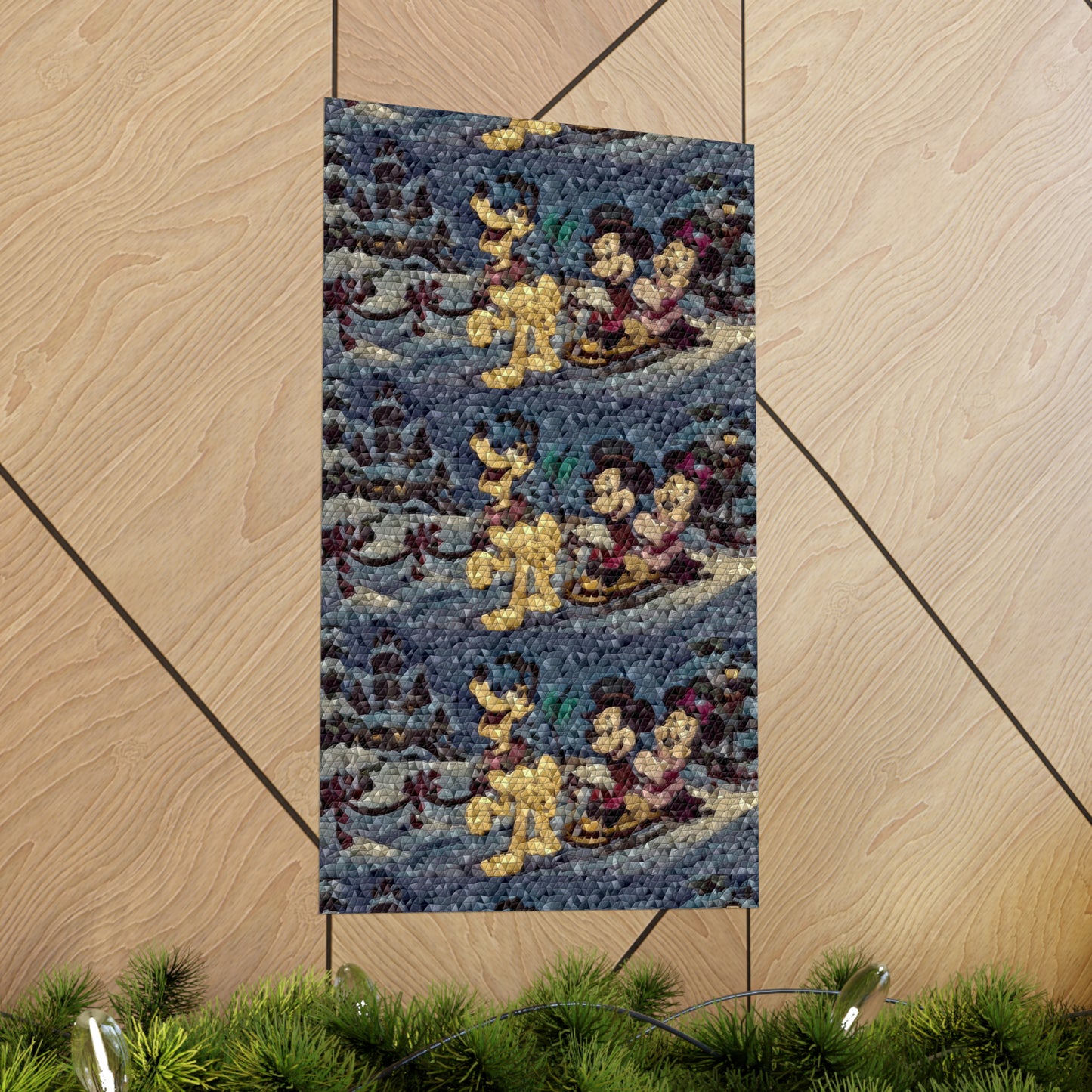 Matte Vertical Posters ... Mickey_N_Minnie Mouse & Pluto ... "A Winter Sleigh Ride" ... Original Works. Winter 2023 ...