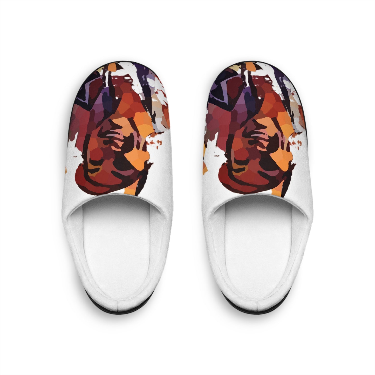 Men's Indoor Slippers ... "The Best Of Friends" ... Original Works ... December 2023 ... Central Idaho, USA.