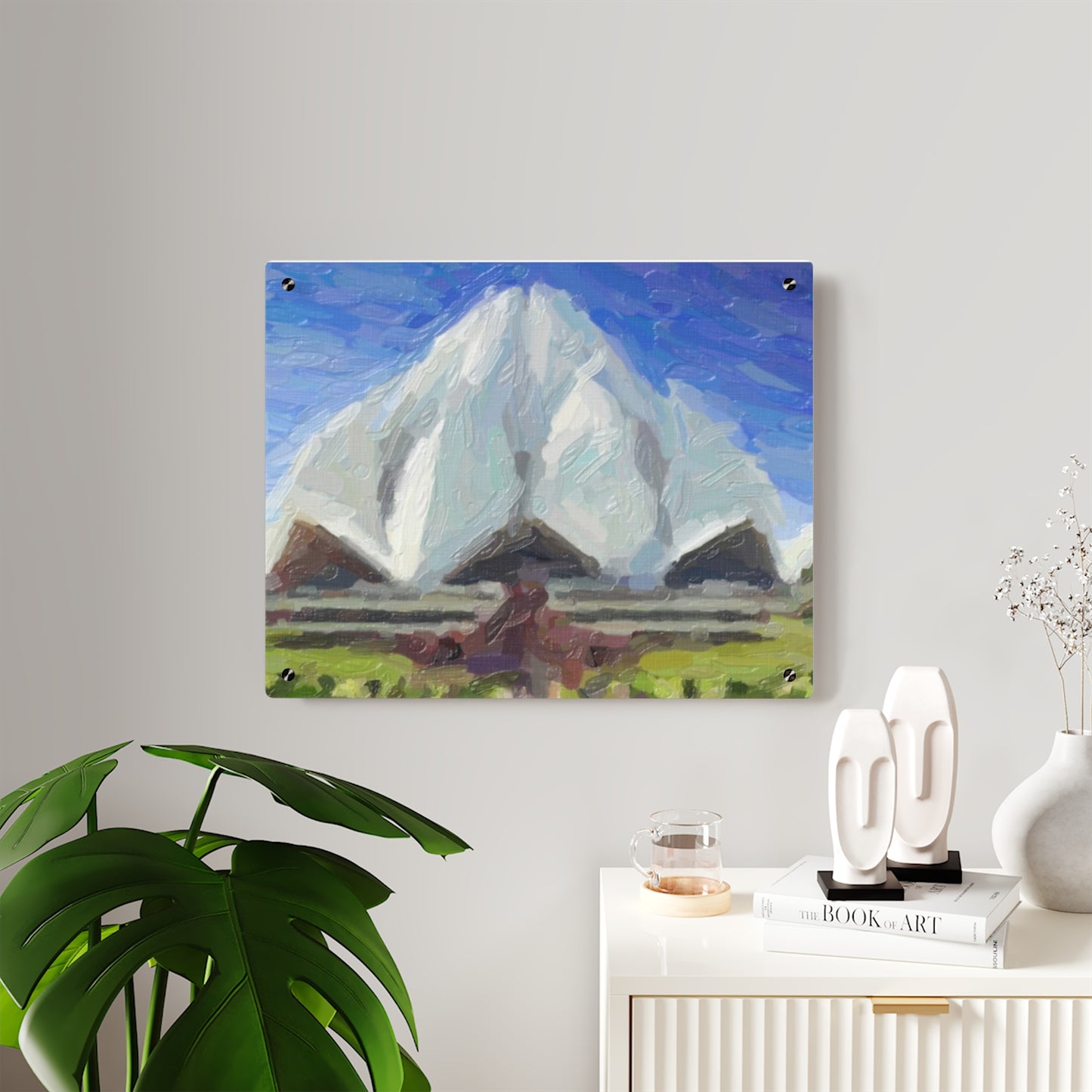 Acrylic Wall Art Panels ... Bahai'i-House-Of-Worship ... "New Delhi's World-Famous Lotus Temple" ... Original Works ... Delhi, India: Circa 2003-2007 ...
