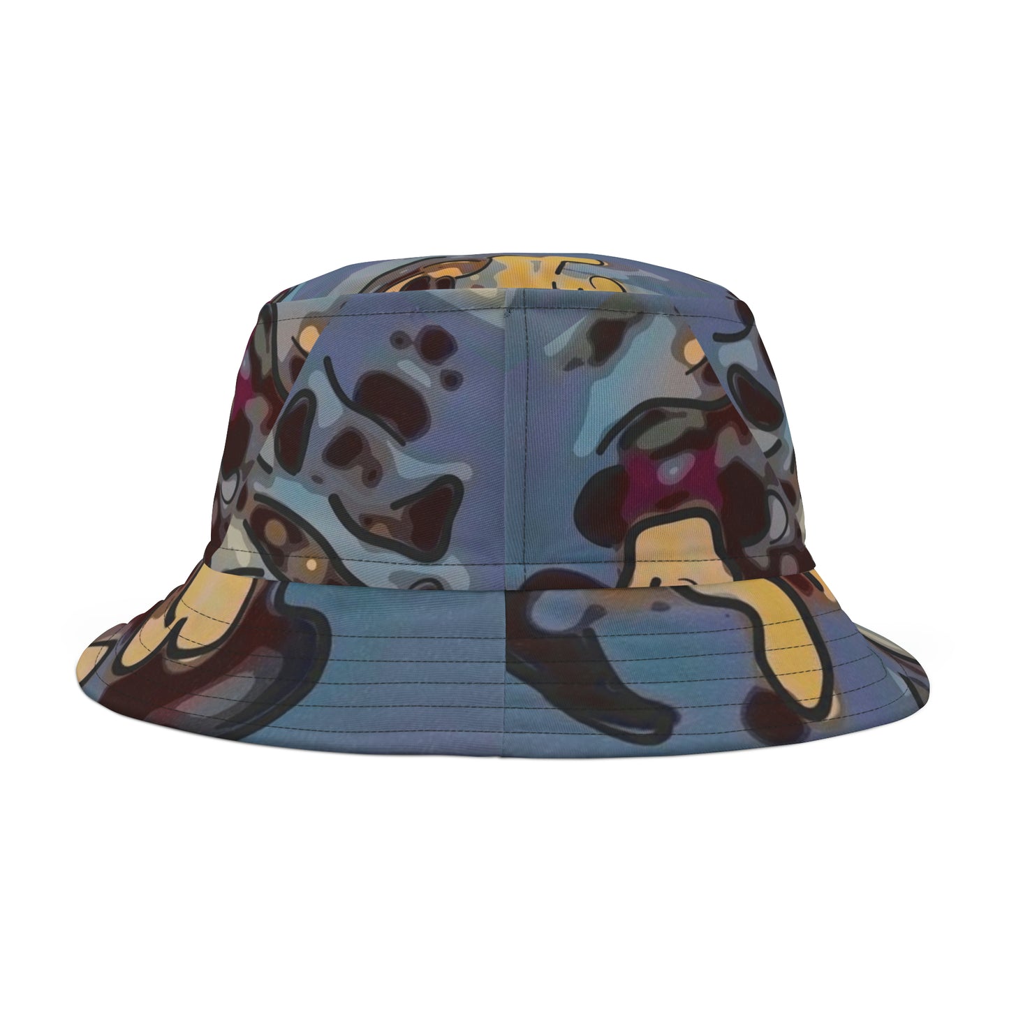 Bucket Hat (AOP) ... Winter Holidays With Good Friends ... "Mickey, Pluto & Minnie ..." ... Original Works ...