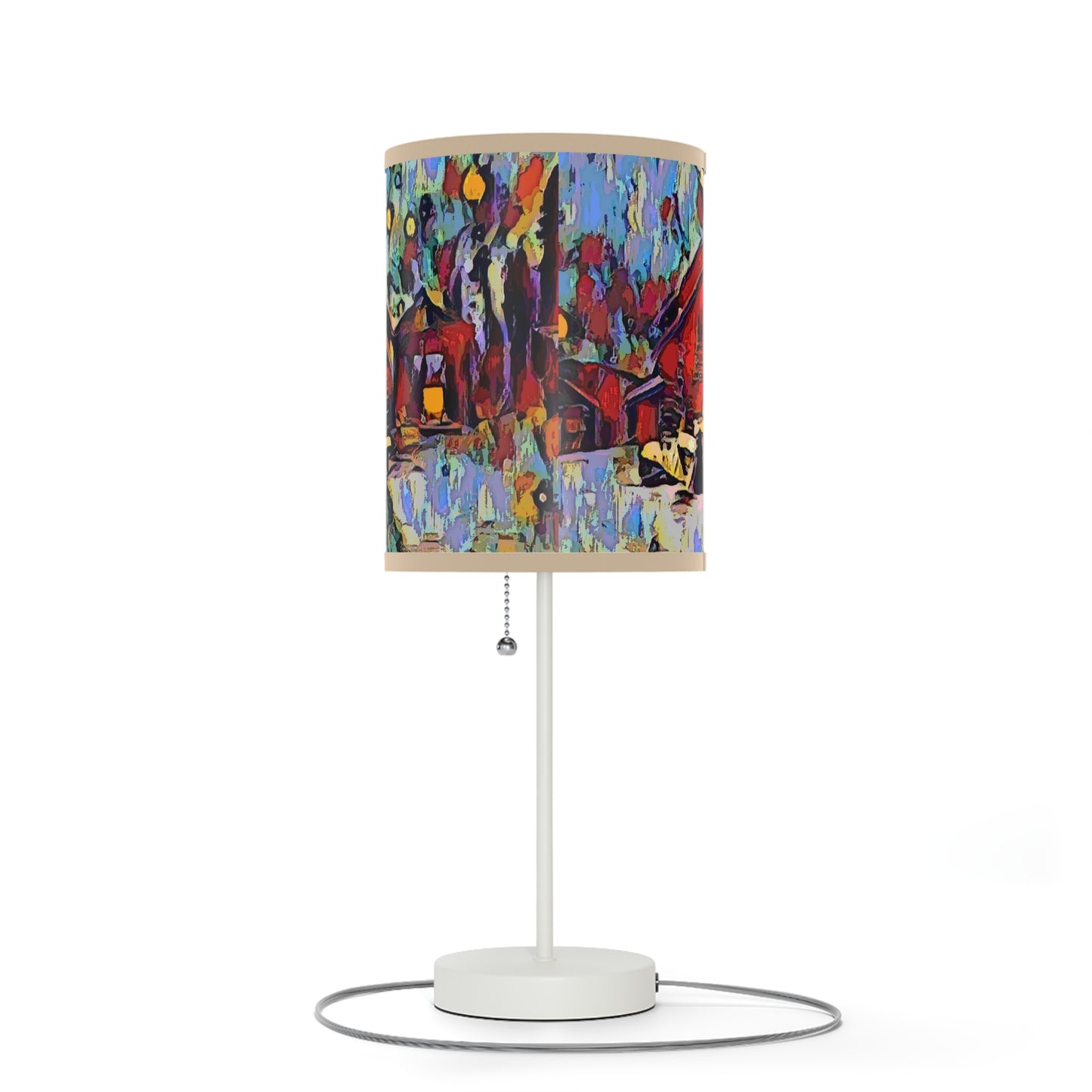Lamp on a Stand, US|CA plug ... A Very Abstract "Mountain Winter Scene" ... Original Works. Copyright Phot's Photo_LODA: Les Objets D'Art. December 2023 ...