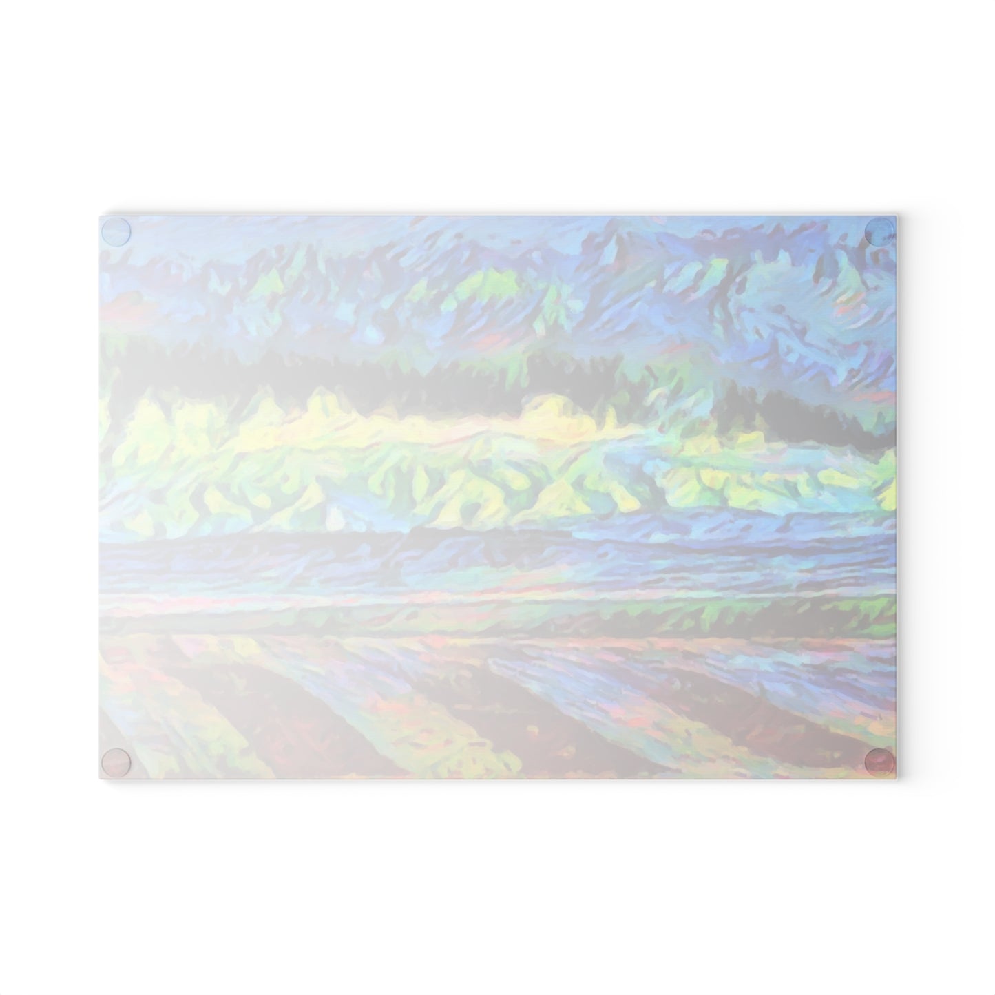 Glass Cutting Board ... On-The-Prairie .. "The Storm Is Brewing" ... Central Idaho: November 2023 ... Original Works ...