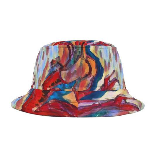 Bucket Hat (AOP) .... And All He Ever Does Is? ...  "Is Dance-Dance-Dance" ... European Burlesque ... Circa 2003-2007 ... Paris, France ... Original Works ...