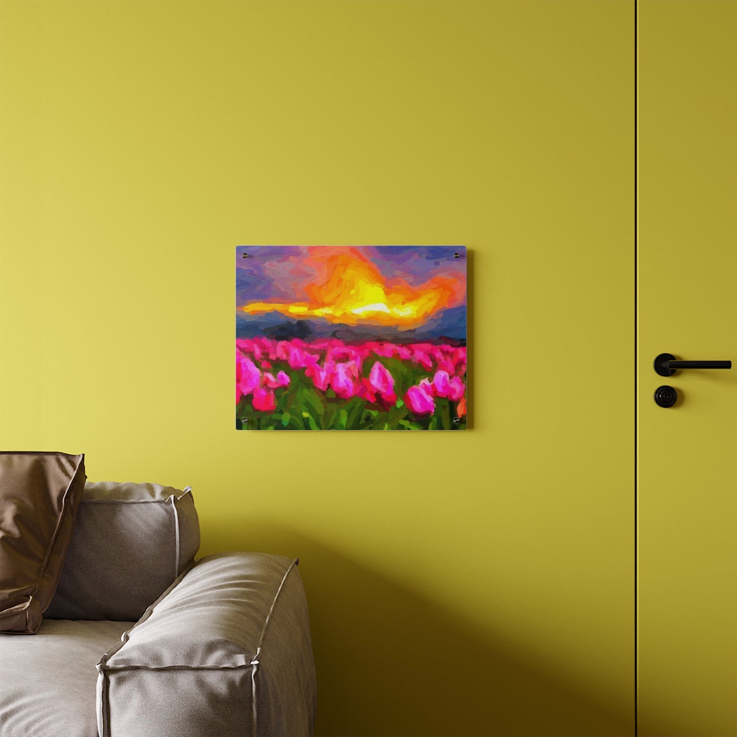Acrylic Wall Art Panels ... Skagit Valley Tulips ... Skagit Valley, Washington ... Family Archives ... Original Works ... Circa 1980's ...