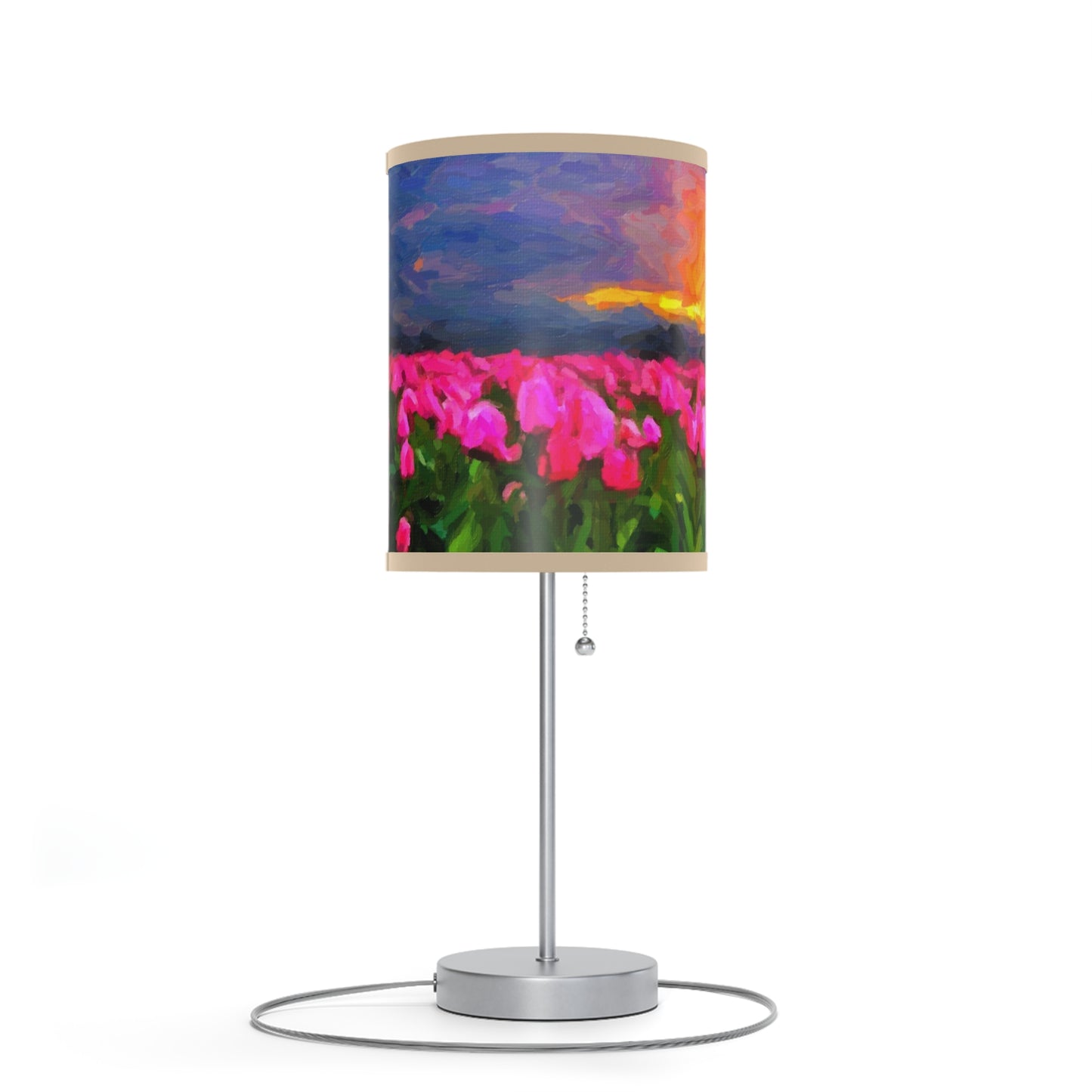 Lamp on a Stand, US|CA plug ... Skagit Valley Tulips ... Skagit Valley, Washington ... Family Archives ... Original Works ... Circa 1980's ...