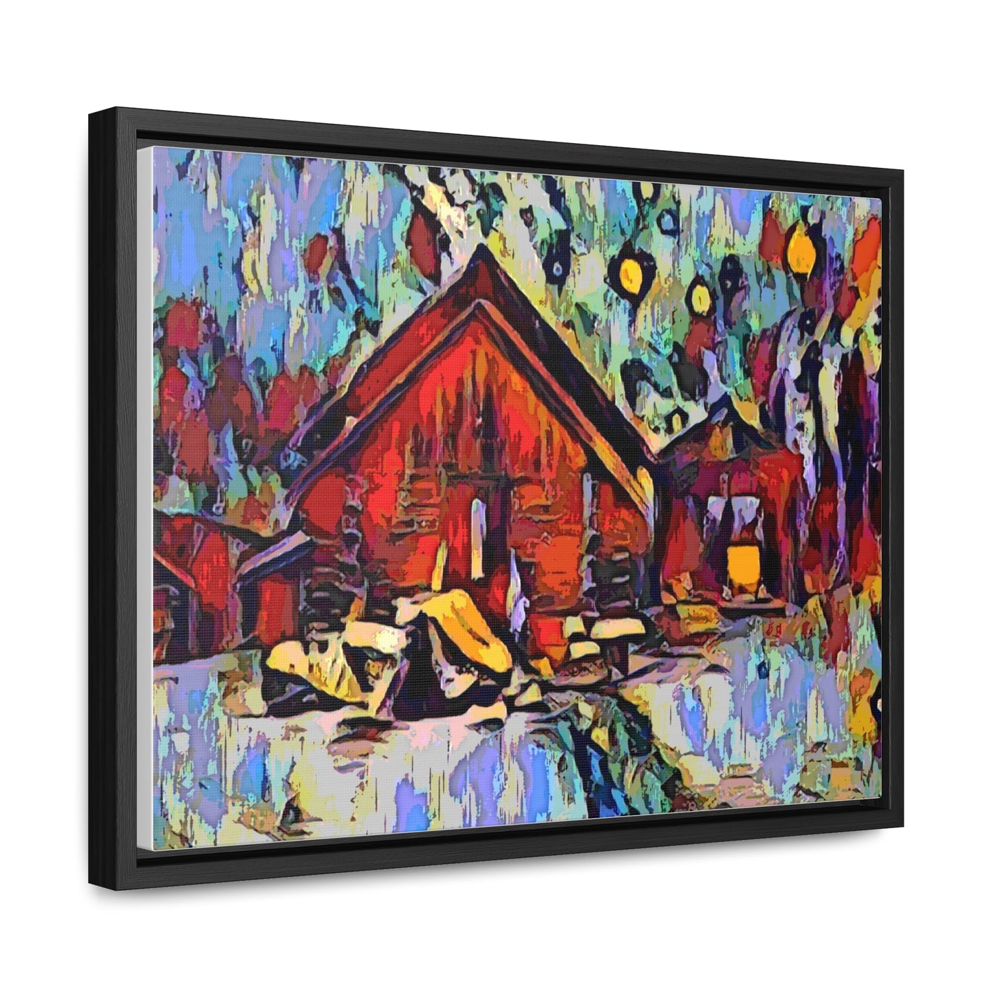 Gallery Canvas Wraps, Horizontal Frame ... A Very Abstract "Mountain Winter Scene" ... Original Works. Copyright Phot's Photo_LODA: Les Objets D'Art. December 2023 ...