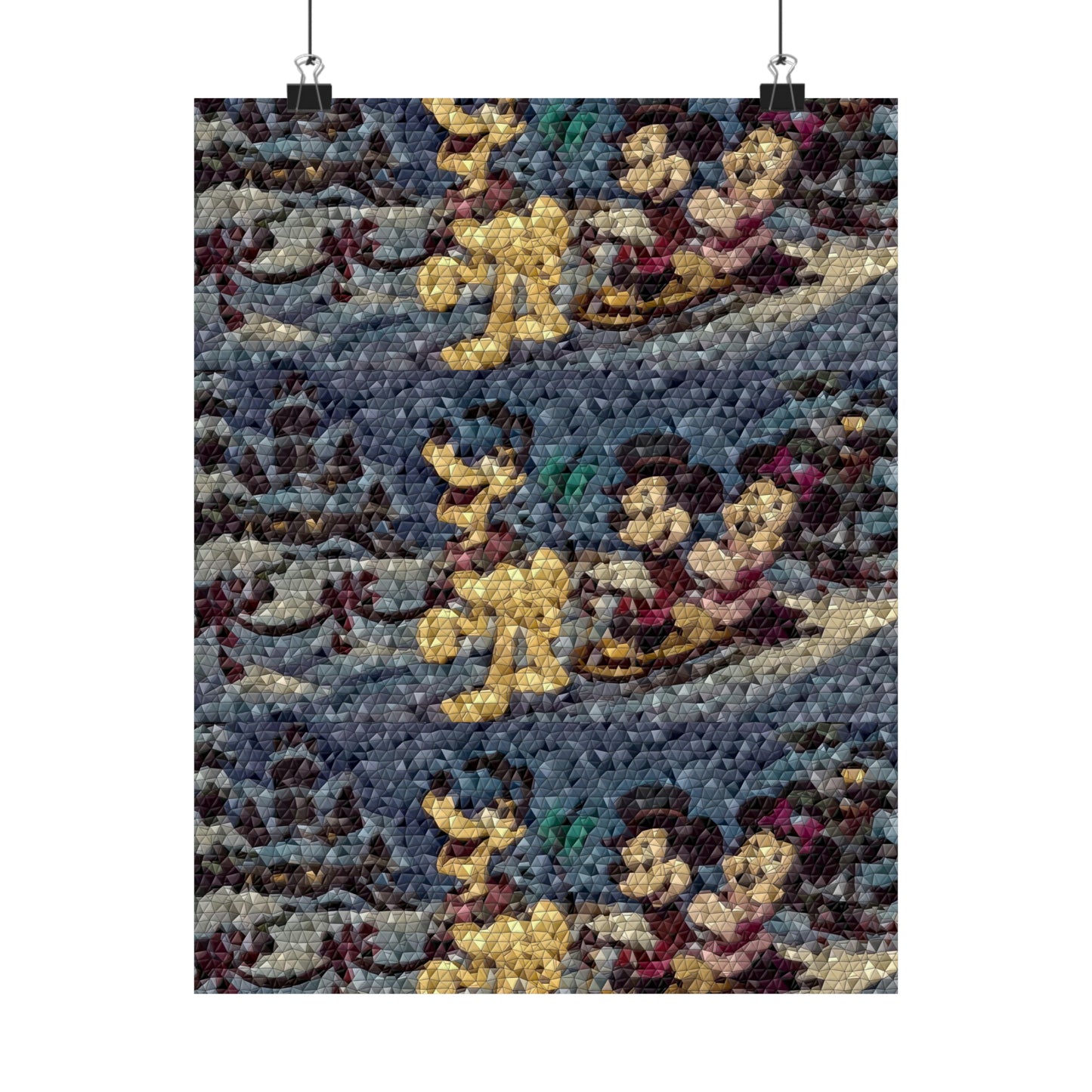 Matte Vertical Posters ... Mickey_N_Minnie Mouse & Pluto ... "A Winter Sleigh Ride" ... Original Works. Winter 2023 ...