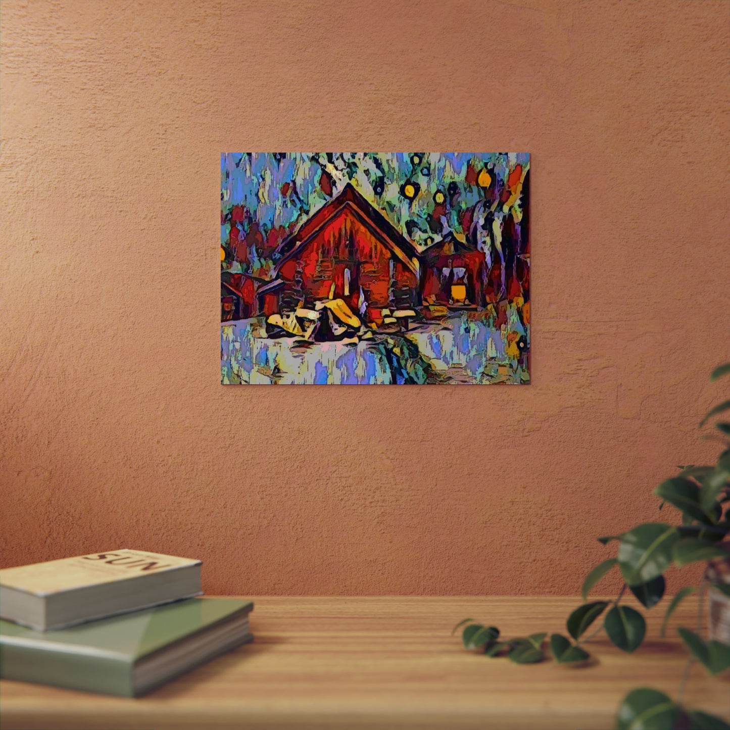 Aluminum Composite Panels ... A Very Abstract "Mountain Winter Scene" ... Original Works. Copyright Phot's Photo_LODA: Les Objets D'Art. December 2023 ...