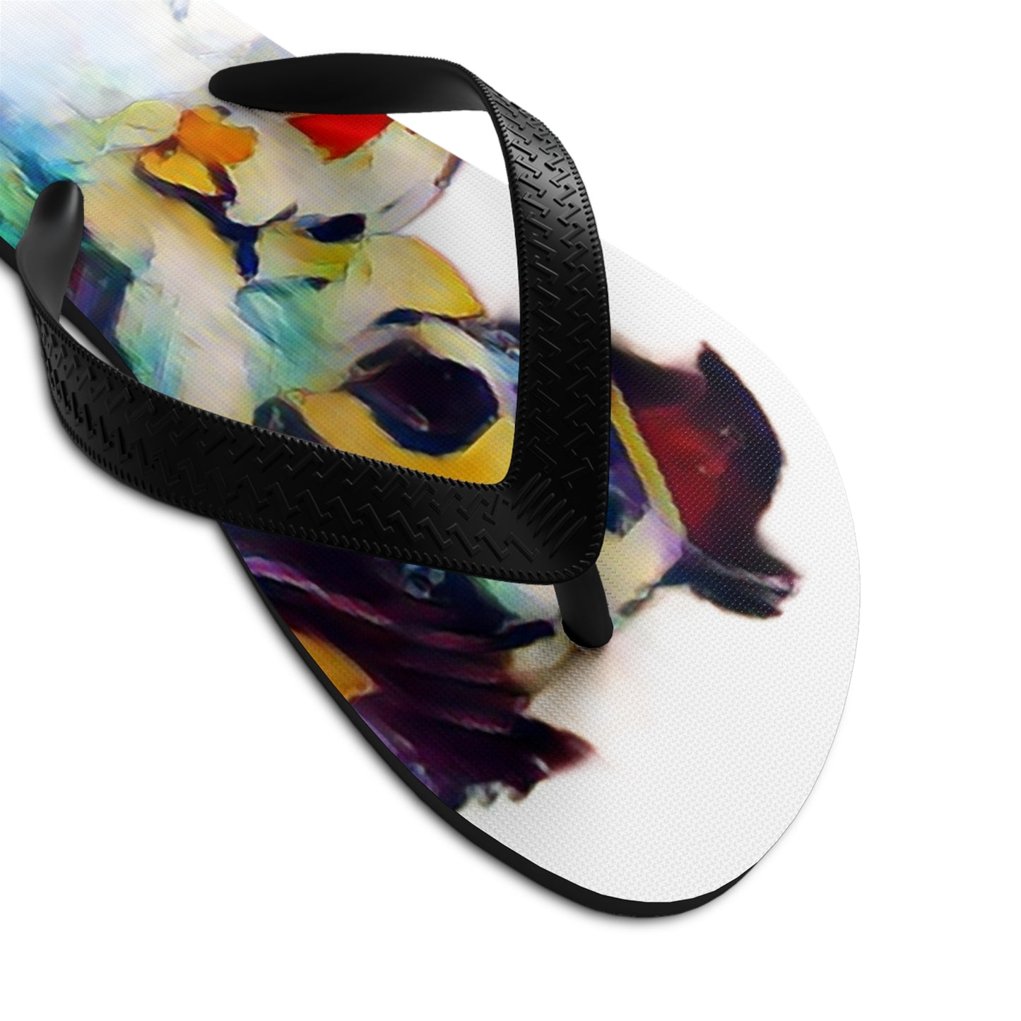 Unisex Flip-Flops ... Ozzy-Hippensteel ... "Don't Cry Now ... Dry-Your_Eyes ... On The Wind". Oriignal Works. May 2023.