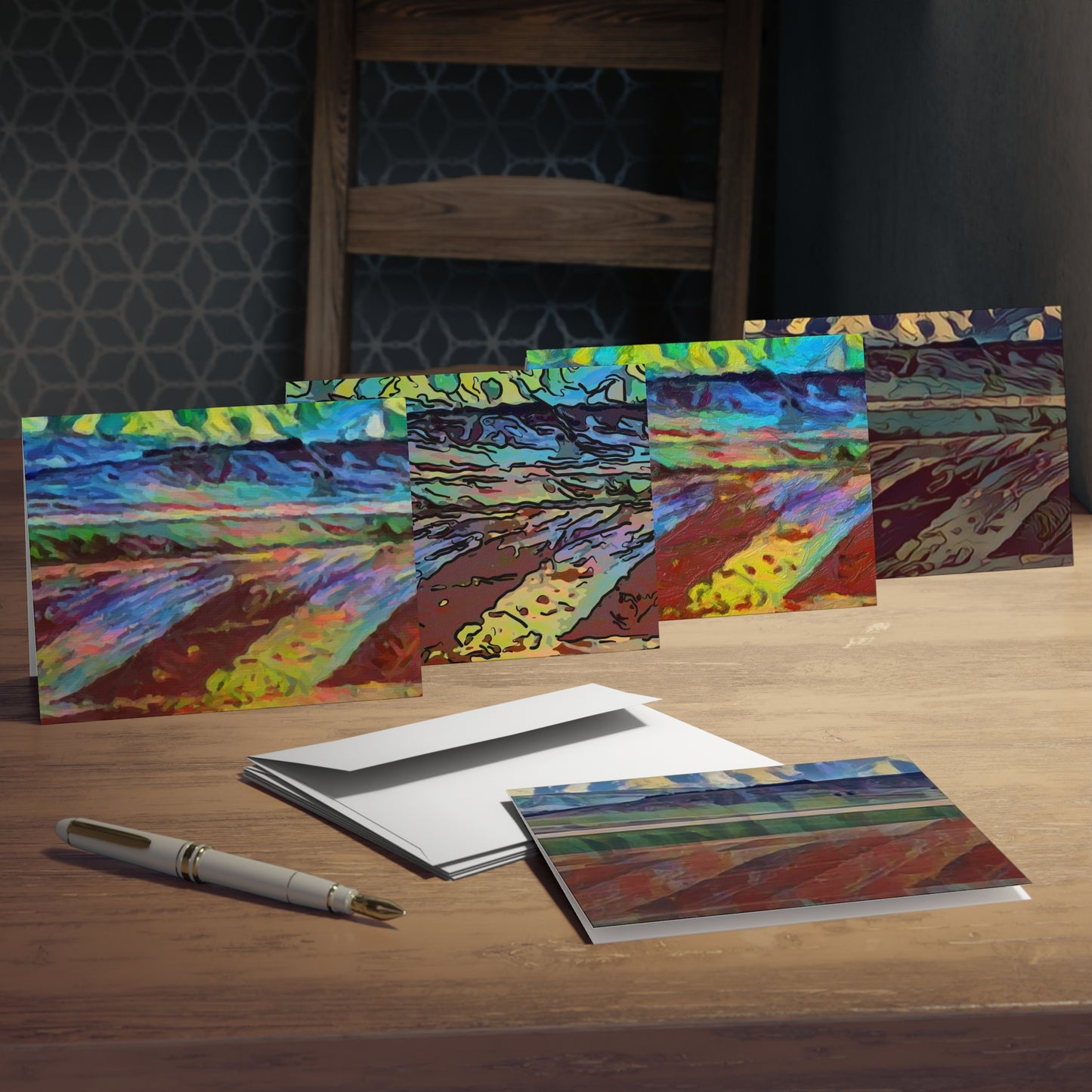 Multi-Design Greeting Cards (5-Pack) ... On-The-Prairie .. "The Storm Is Brewing" ... Central Idaho: November 2023 ... Original Works  ...