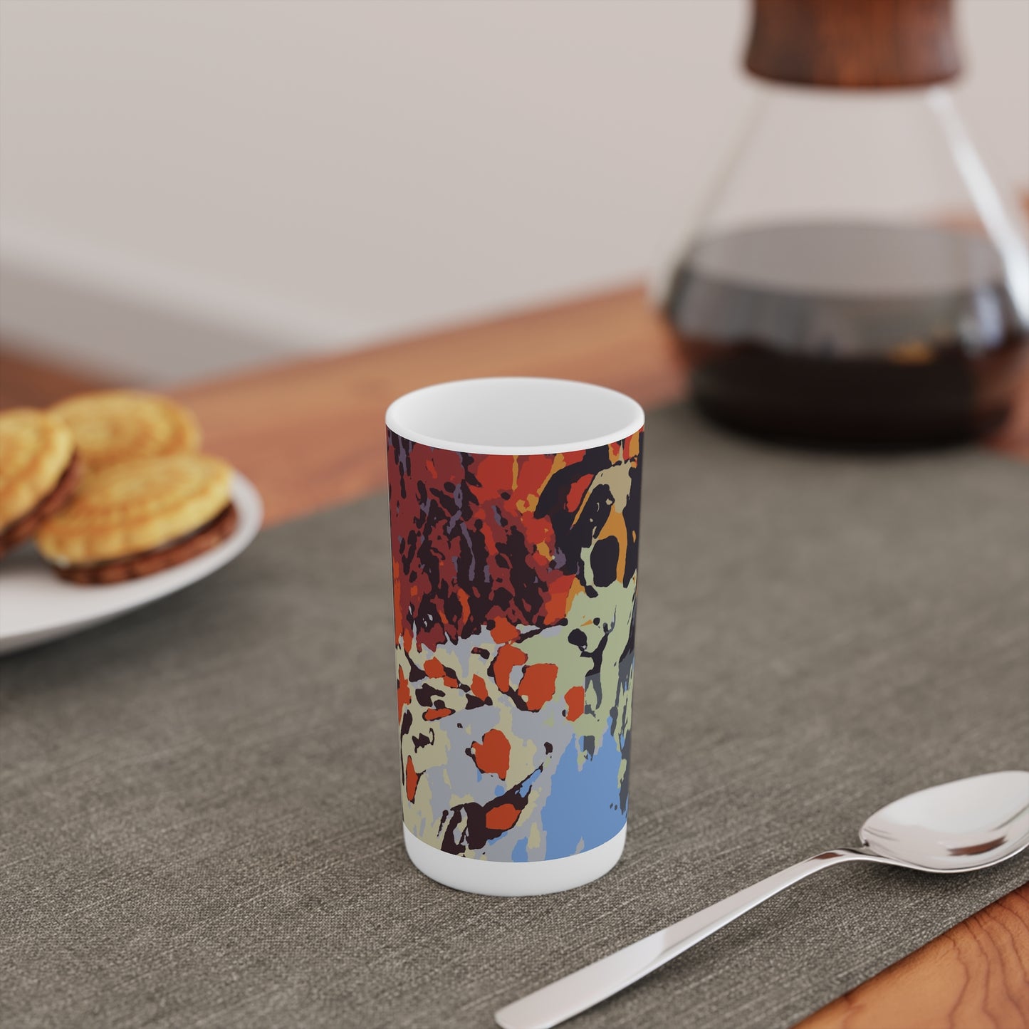 Conical Coffee Mugs (3oz, 8oz, 12oz) ... Ozzie-Hippensteel ... "Don't Cry Now ... Dry-Your_Eyes ... On The Wind". Oriignal Works. May 2023.