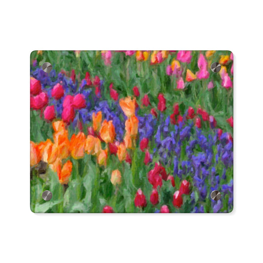 Acrylic Wall Art Panels ... Skagit Valley Tulips ... Skagit Valley, Washington ... Family Archives ... Original Works ... Circa 1980's ...
