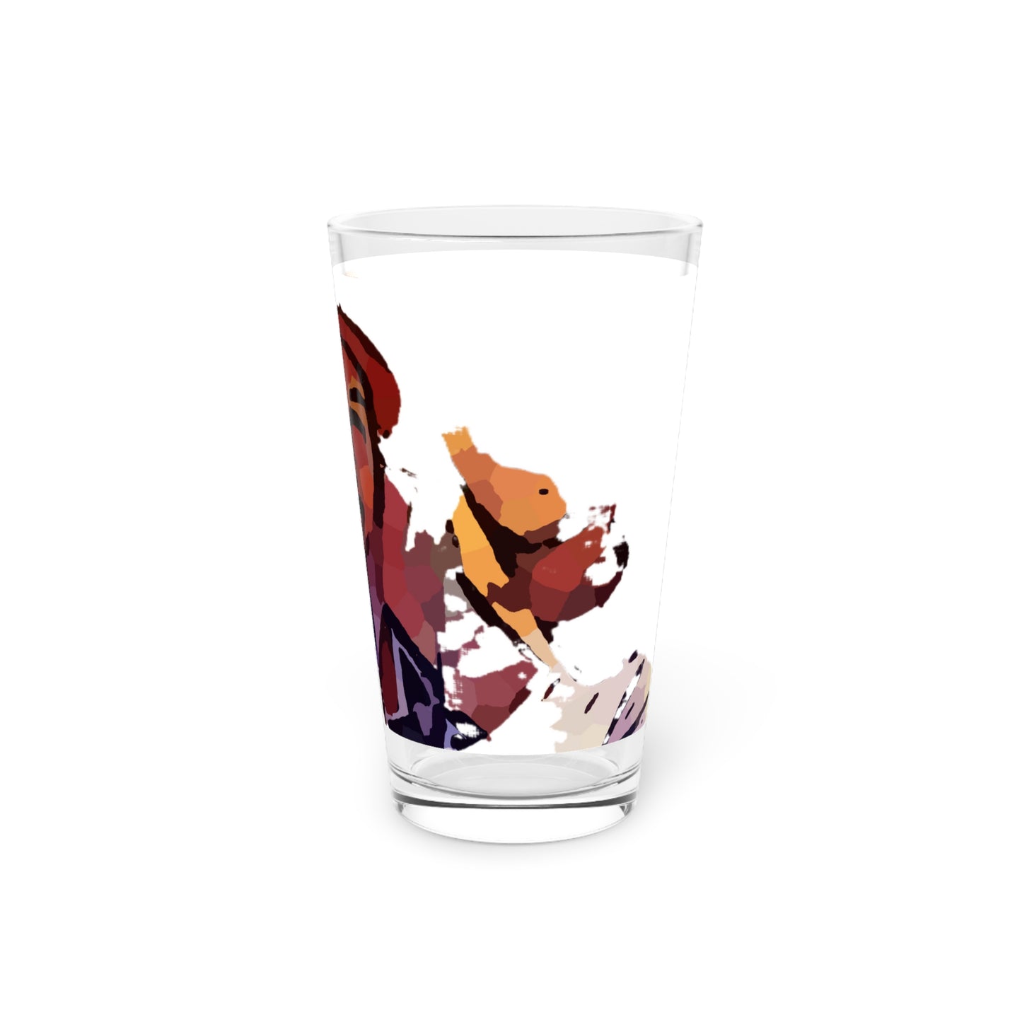 Pint Glass, 16oz ... "The Best Of Friends" ... Original Works ... December 2023 ... Central Idaho, USA.