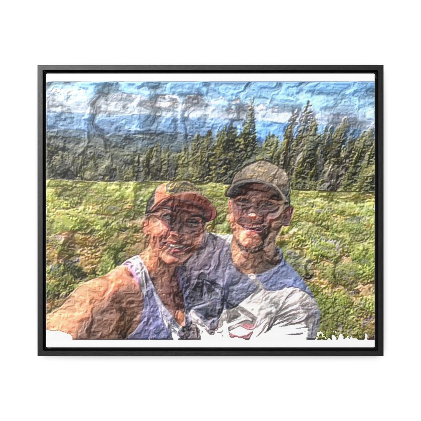 Gallery Canvas Wraps, Horizontal Frame ... "The Best Of Friends" ... Original Works ... December 2023 ... Central Idaho, USA.