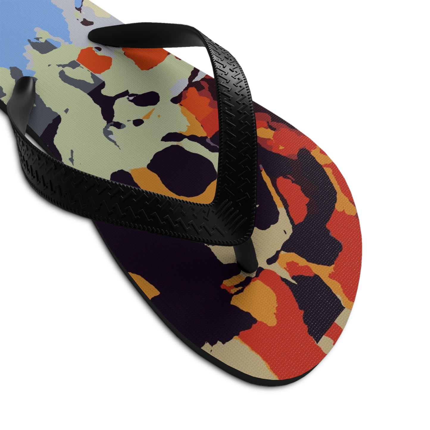 Unisex Flip-Flops ... Ozzie-Hippensteel ... "Don't Cry Now ... Dry-Your_Eyes ... On The Wind". Oriignal Works. May 2023.
