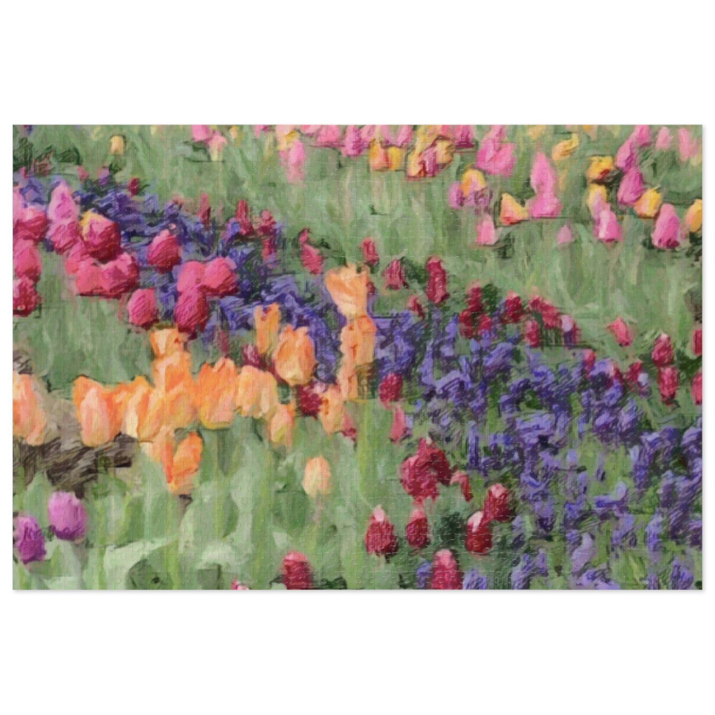Jigsaw Puzzle (30, 110, 252, 500,1000-Piece) ... Skagit Valley Tulips ... Skagit Valley, Washington ... Family Archives ... Original Works ... Circa 1980's ...