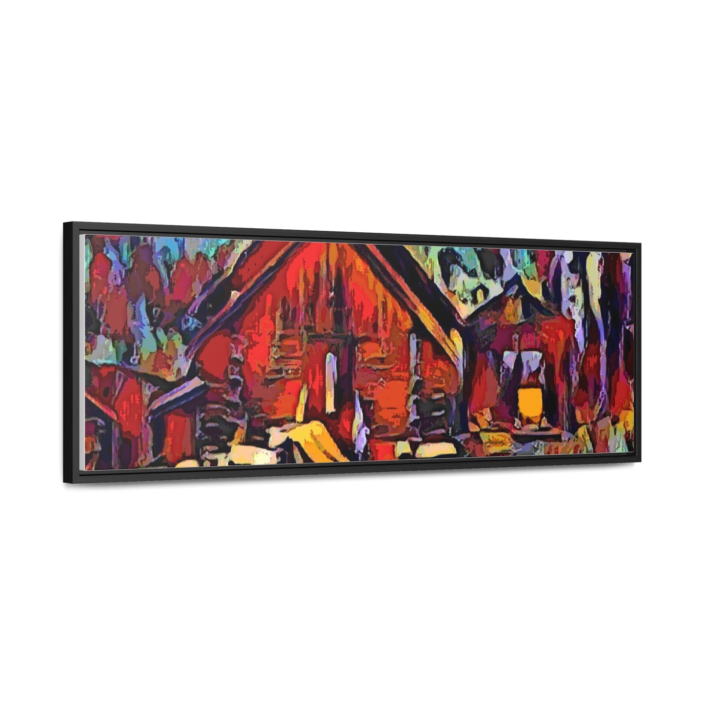 Gallery Canvas Wraps, Horizontal Frame ... A Very Abstract "Mountain Winter Scene" ... Original Works. Copyright Phot's Photo_LODA: Les Objets D'Art. December 2023 ...