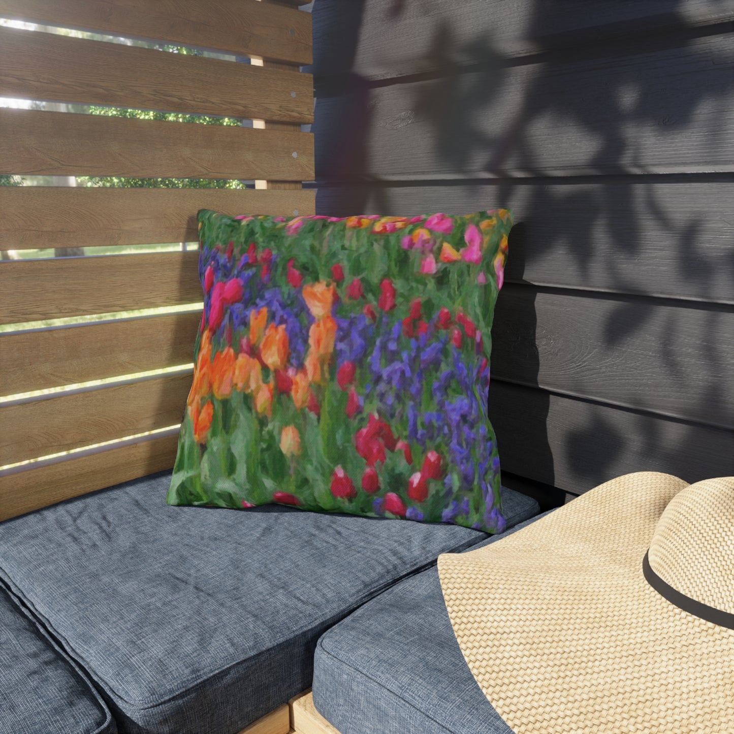 Outdoor Pillows ... Skagit Valley Tulips ... Skagit Valley, Washington ... Family Archives ... Original Works ... Circa 1980's ...
