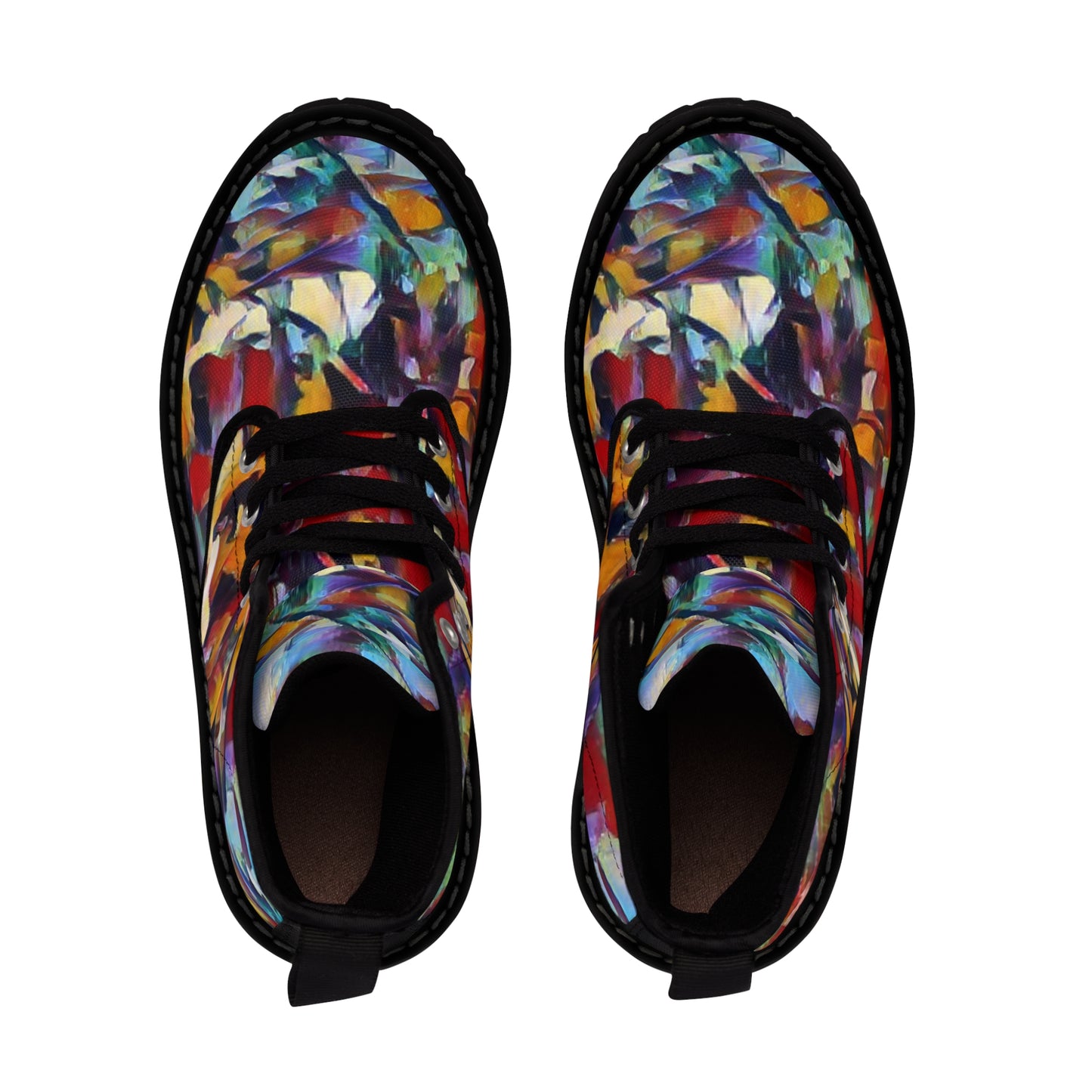 Men's Canvas Boots ... "Them-Mean-Old-BOOTIN'-Blues" ... (Walkin'-Blues) ... Dead & Company Summer-Tour-2023 ... The Final Dose ... Original Works ...