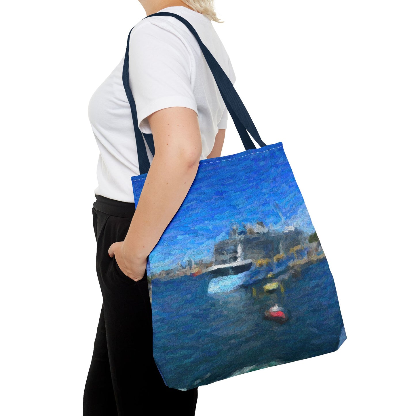 Tote Bag (AOP) ... Into Vancouver Harbor We Arrive: Celebrity Edge-Cruise ... Vancouver, British Columbia ... June 2024 ... Original Works