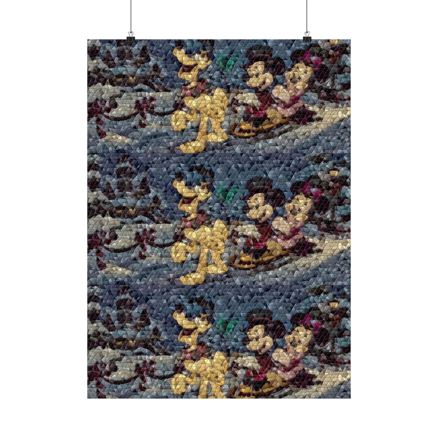 Matte Vertical Posters ... Mickey_N_Minnie Mouse & Pluto ... "A Winter Sleigh Ride" ... Original Works. Winter 2023 ...