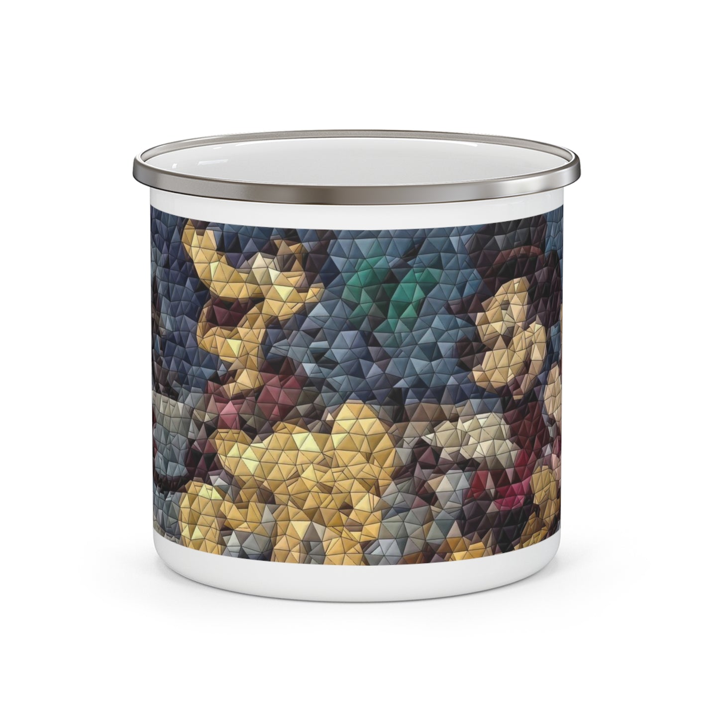 Enamel Camping Mug ... Mickey_N_Minnie Mouse & Pluto ... "A Winter Sleigh Ride" ... Original Works. Winter 2023 ...