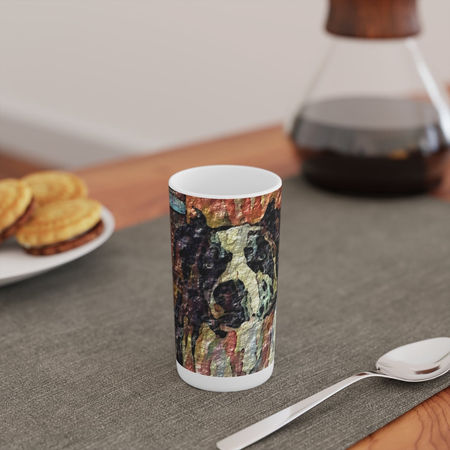 Conical Coffee Mugs (3oz, 8oz, 12oz) ... Ozzie-Hippensteel ... "Don't Cry Now ... Dry-Your_Eyes ... On The Wind". Oriignal Works. May 2023.