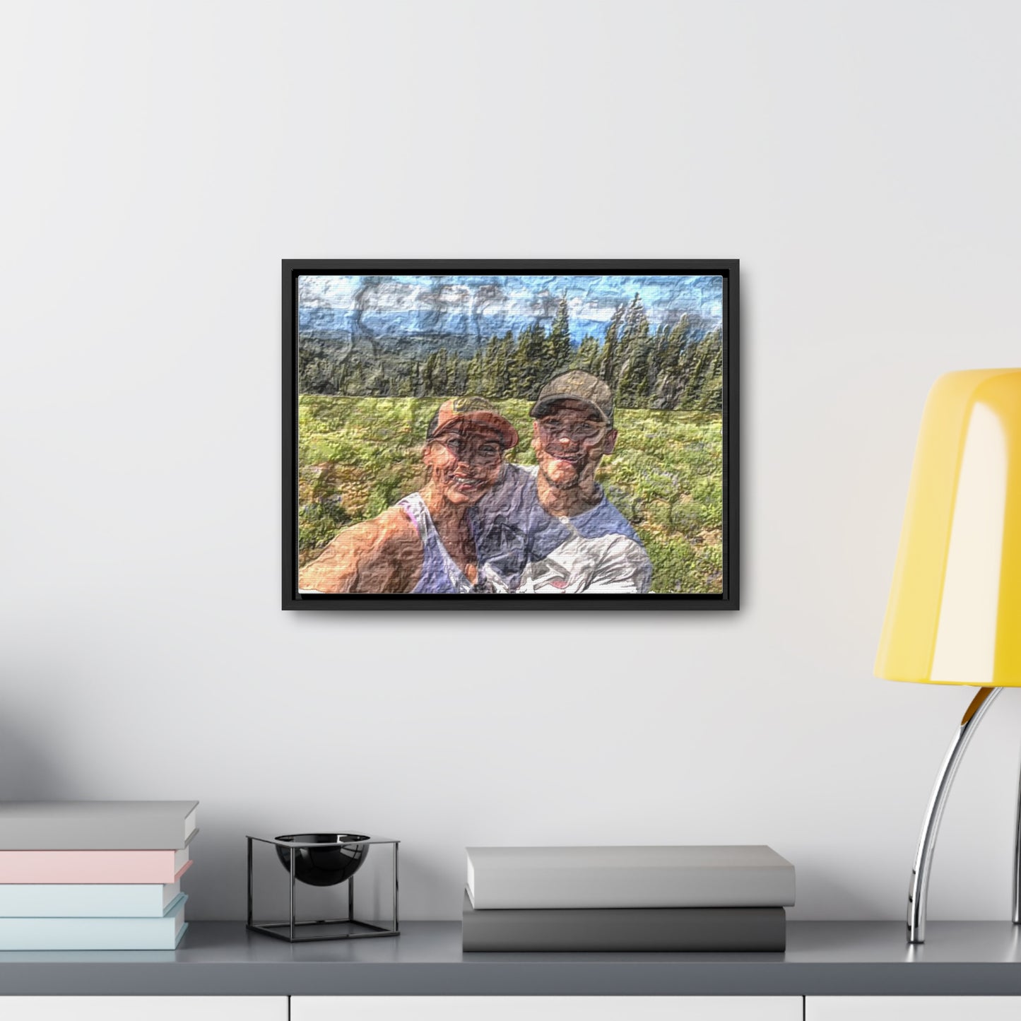Gallery Canvas Wraps, Horizontal Frame ... "The Best Of Friends" ... Original Works ... December 2023 ... Central Idaho, USA.