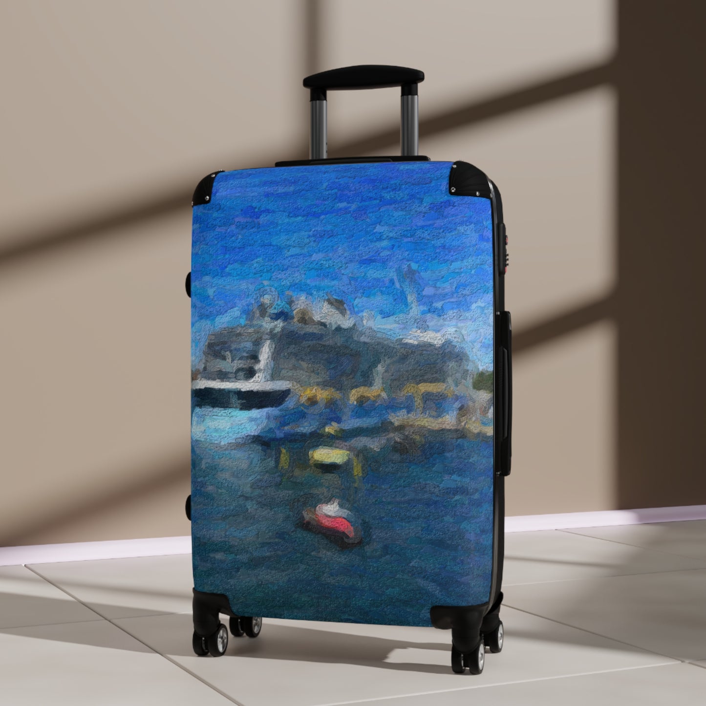 Suitcase ... Into Vancouver Harbor We Arrive: Celebrity Edge-Cruise ... Vancouver, British Columbia ... June 2024 ... Original Works