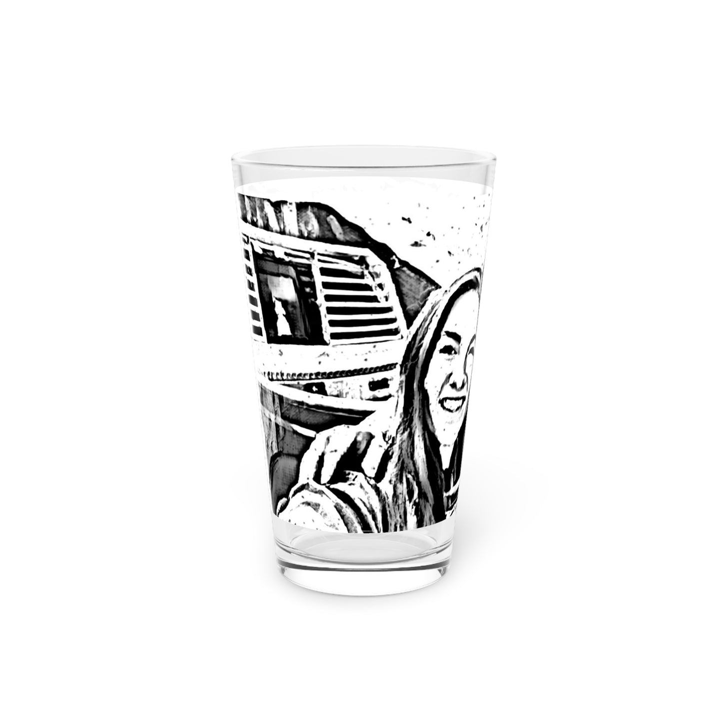 Pint Glass, 16oz ... "The Best Of Friends" ... Original Works ... December 2023 ... Central Idaho, USA.